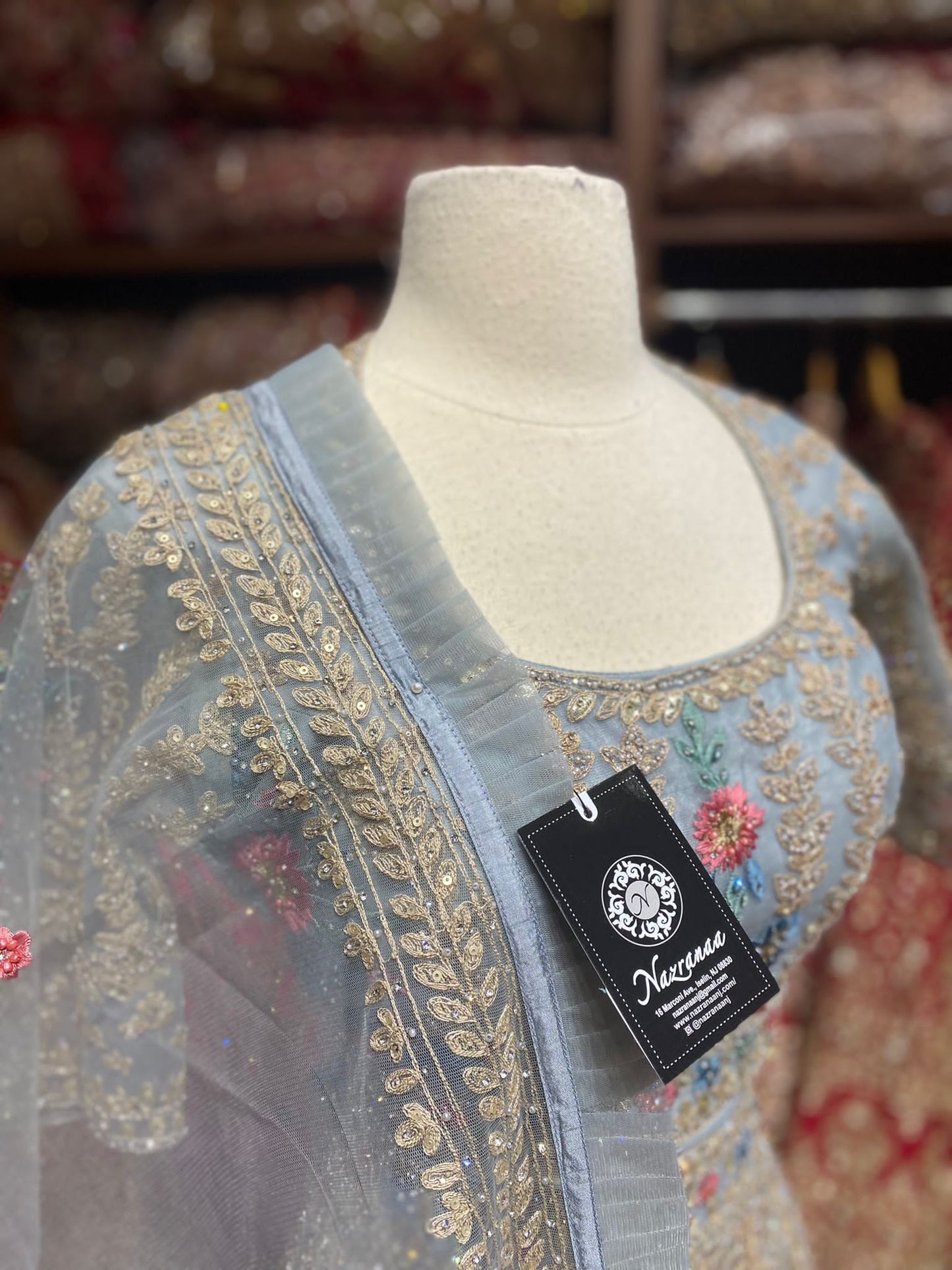 Cadet Gray New Era Party Wear Collection PWL-469