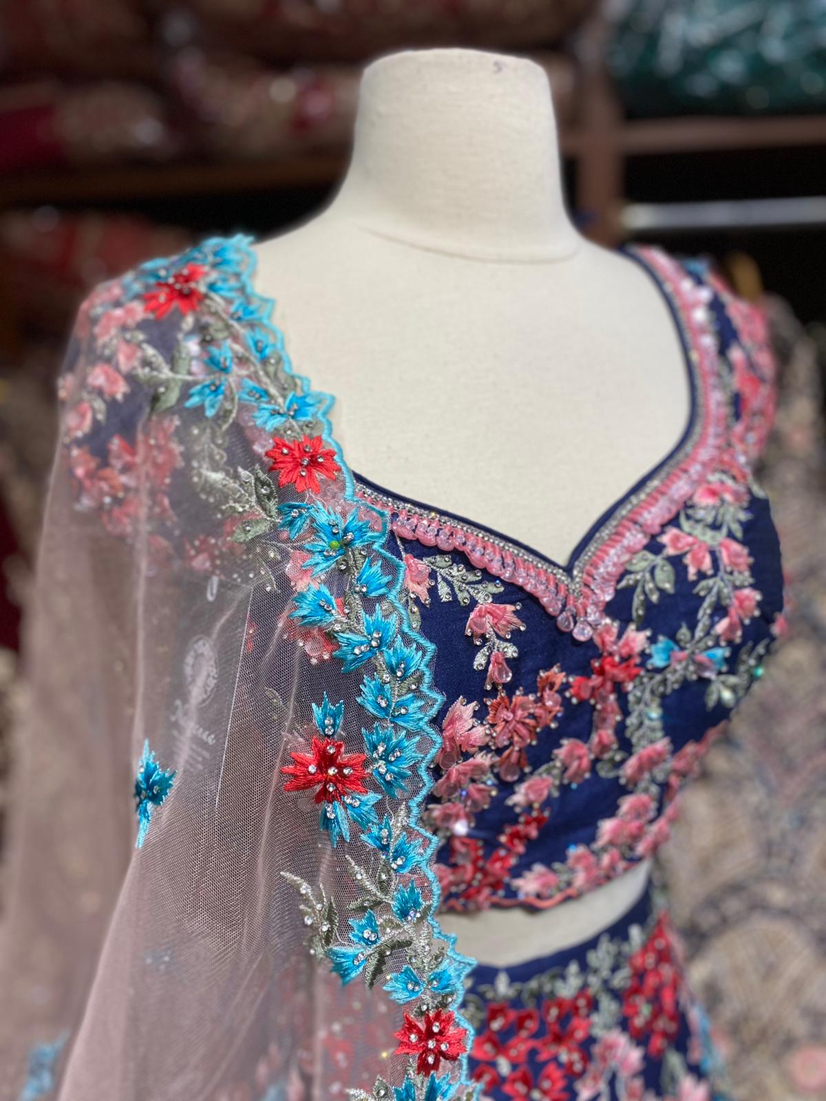 Midnight Blue Unmissable Rangaadi Party Wear Collection PWL-501