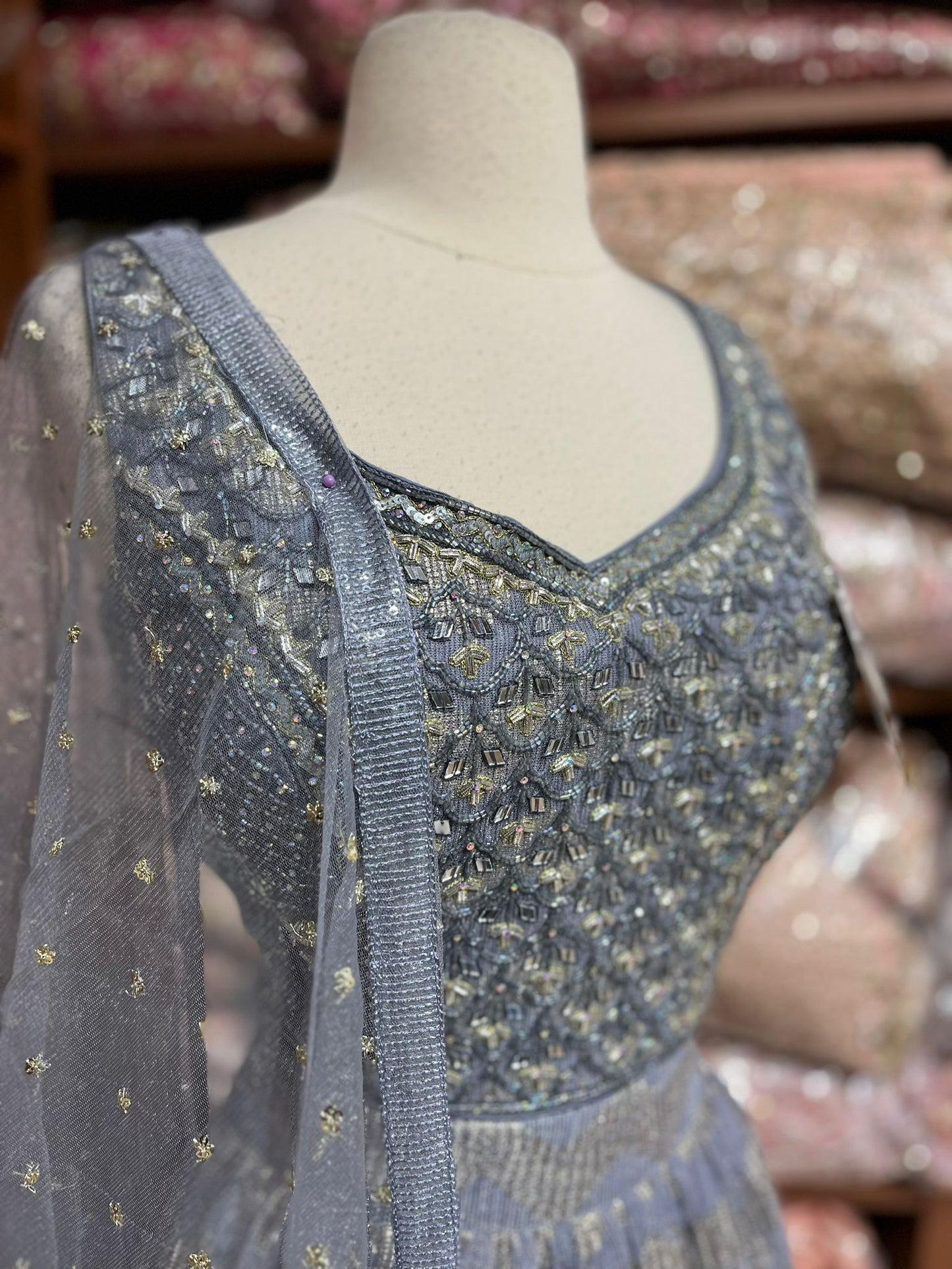 Slate Grey New Era Party Wear Collection PWL-640