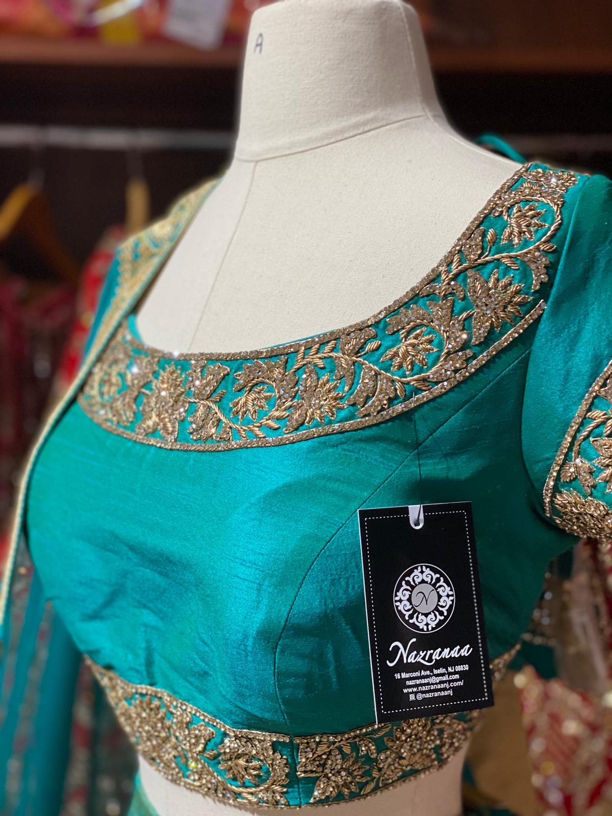 Teal Blue New Era Party Wear Collection PWL-399