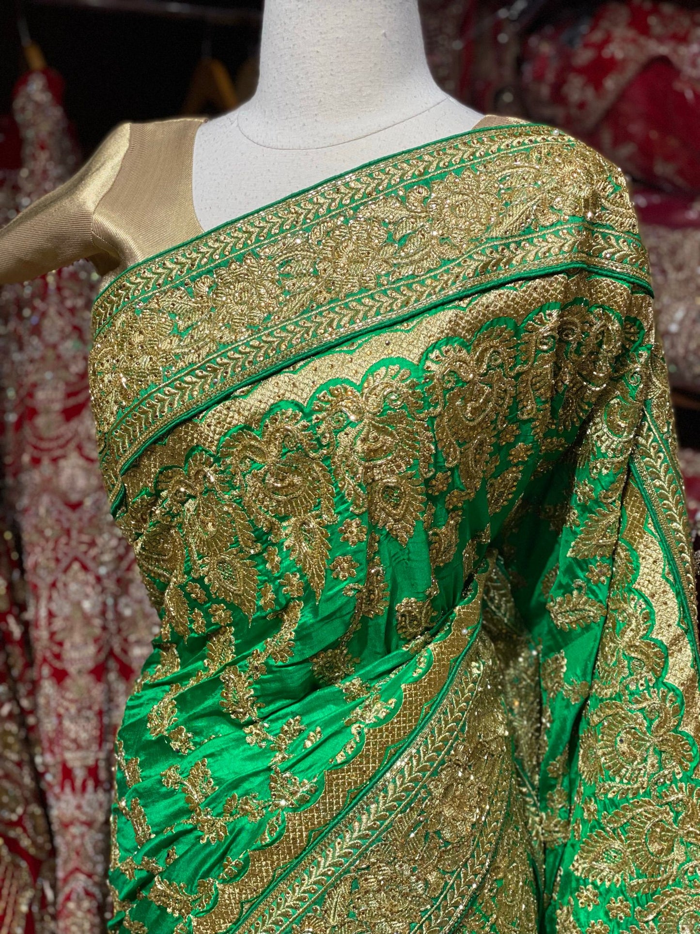 Spring Green Saree PWS-129