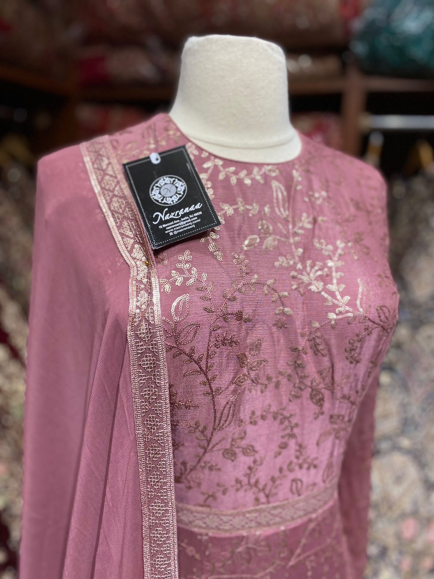 Flamingo Pink Anarkali PWA-102