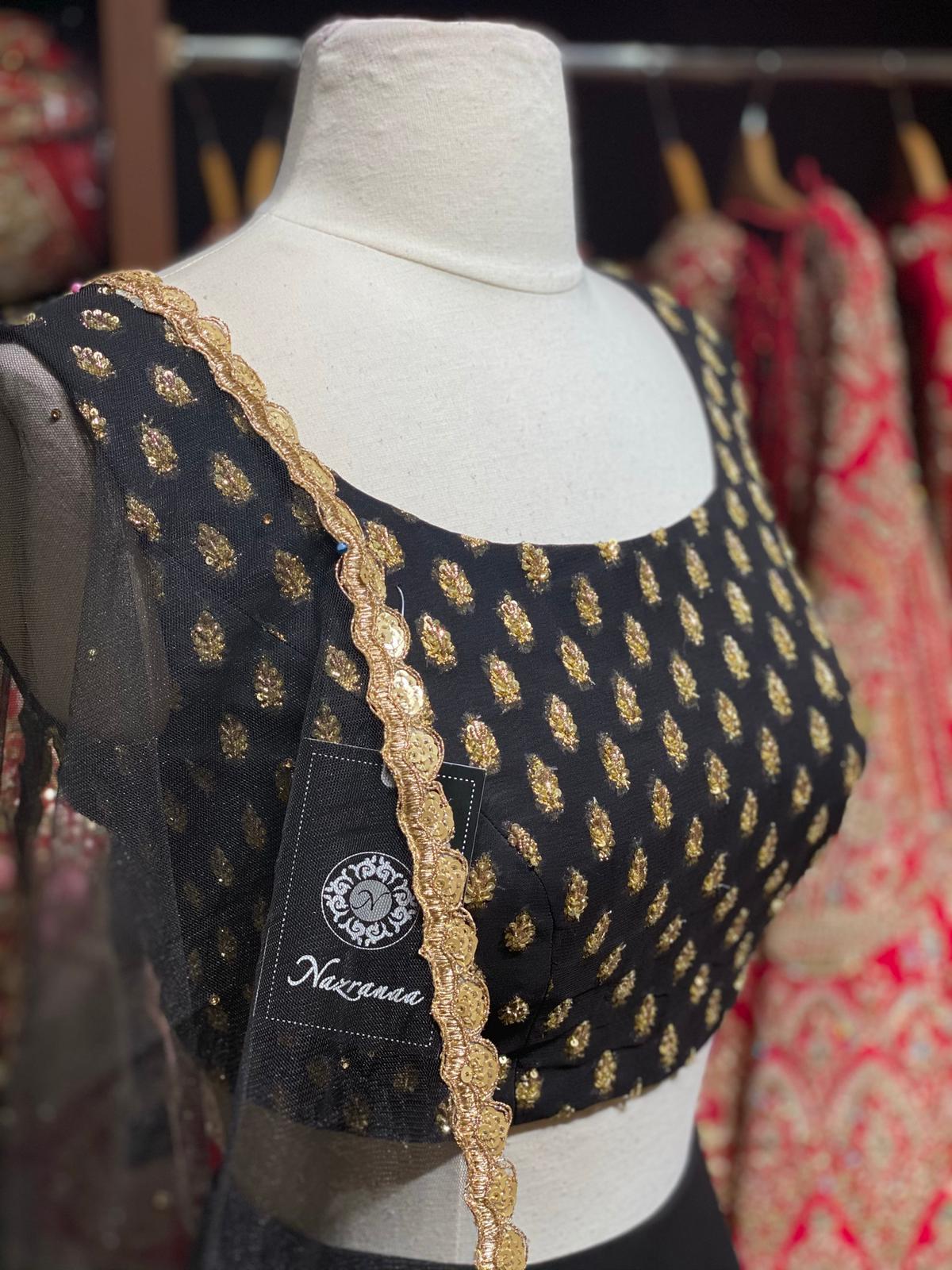 Black and Gold Lehenga BML-006