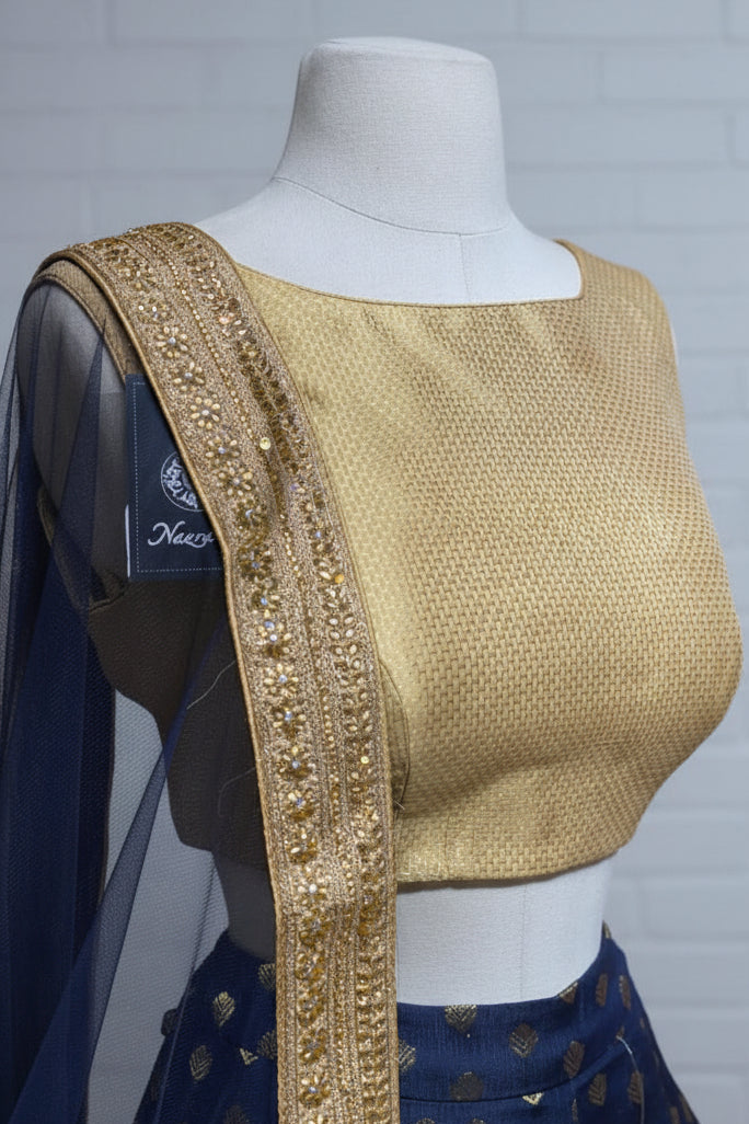 Space Blue Bridesmaids Lehenga BML- 001