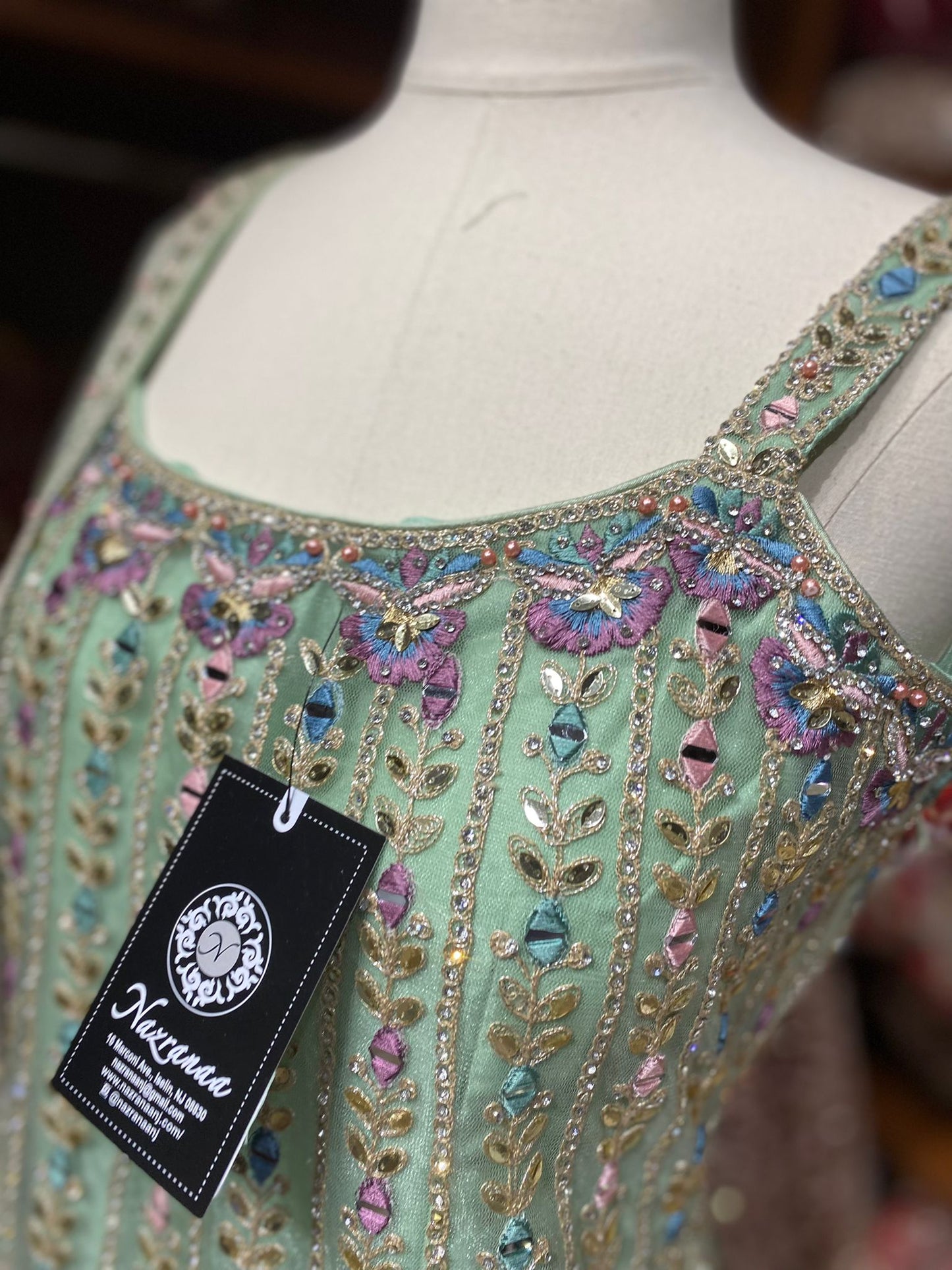 Sage Green Party Wear Suit Collection PWS-130