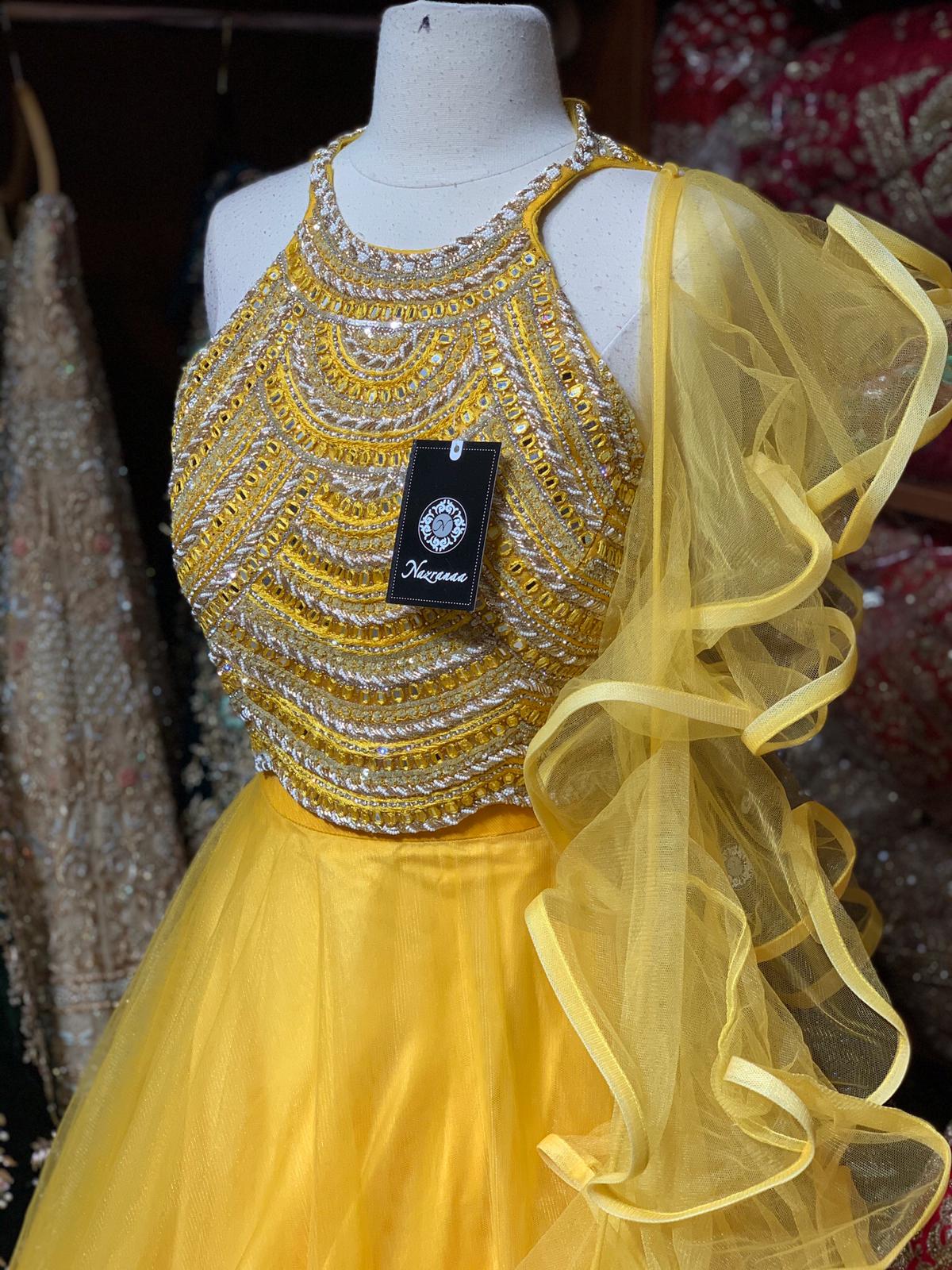Sunshine Yellow Party Wear Lehenga PWL-080
