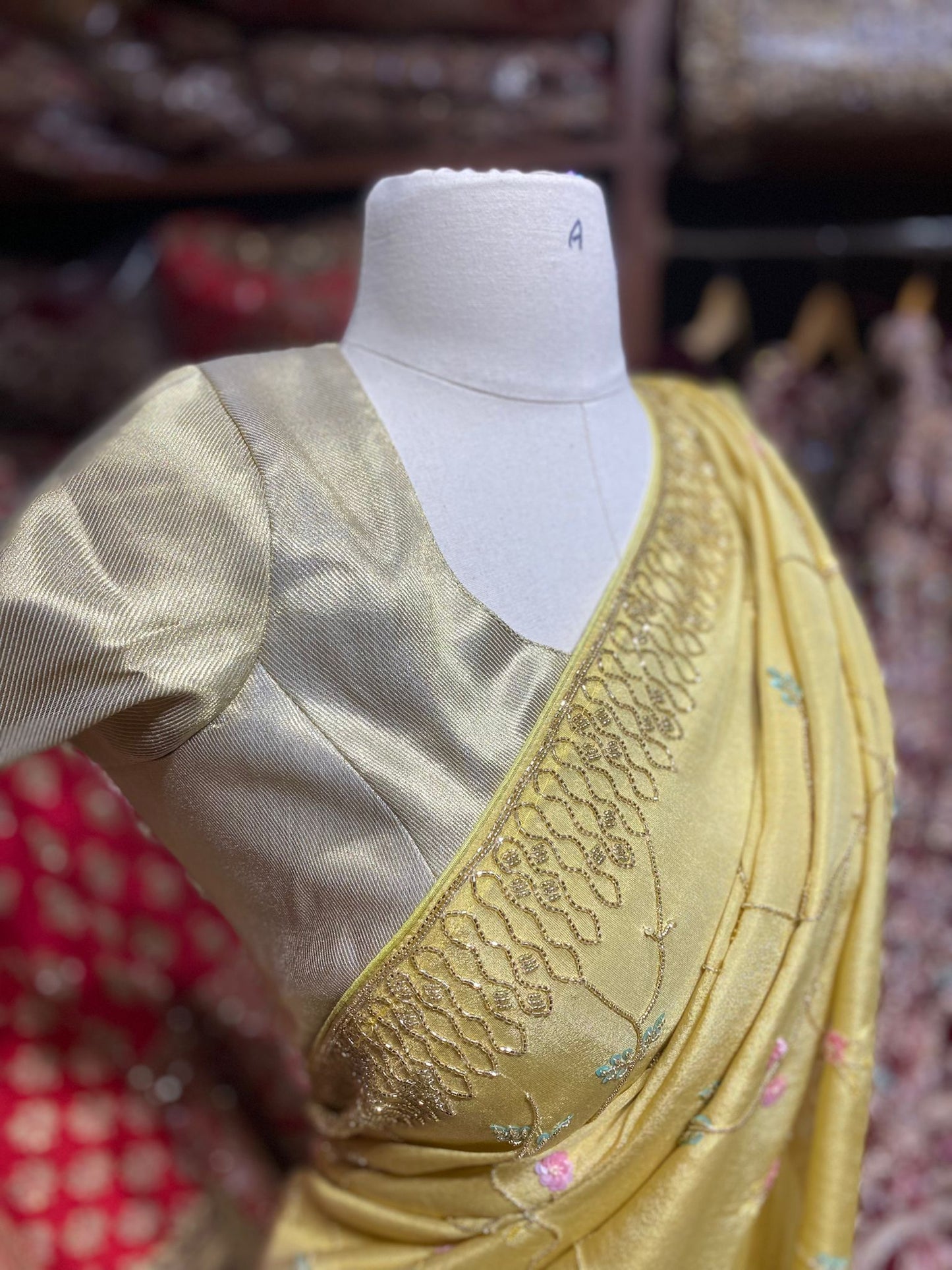 Jasmine Yellow Saree PWS-127