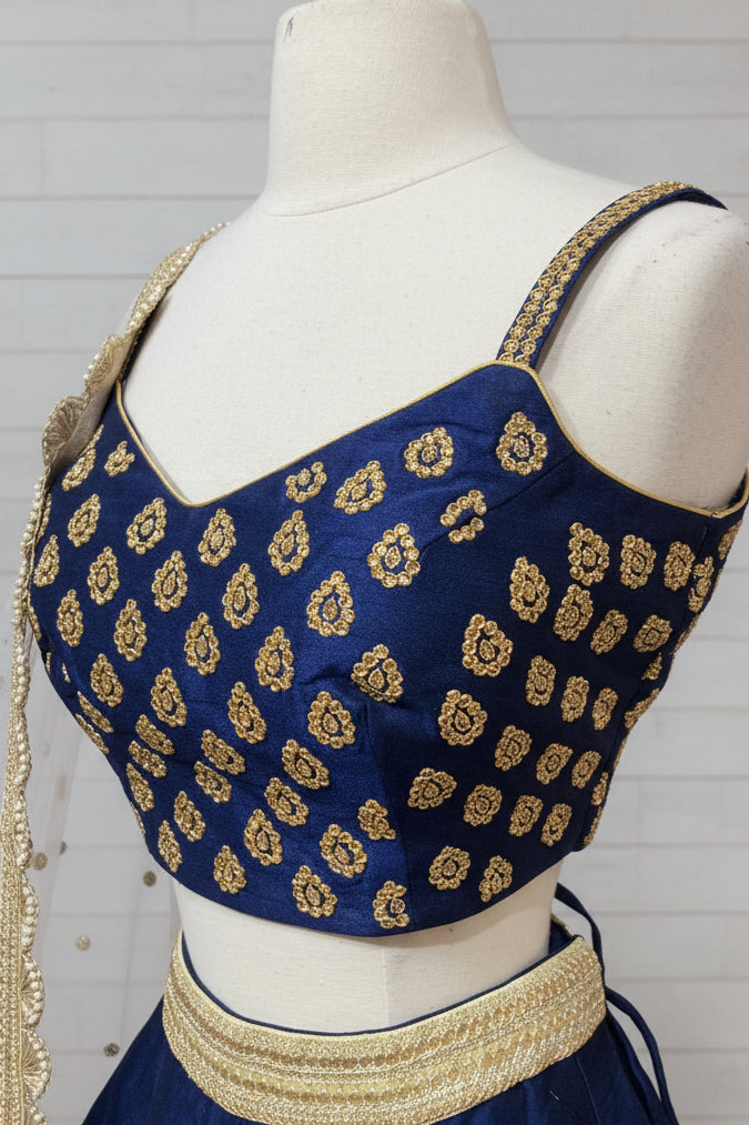 Navy Blue Bridesmaids Lehenga BML-028