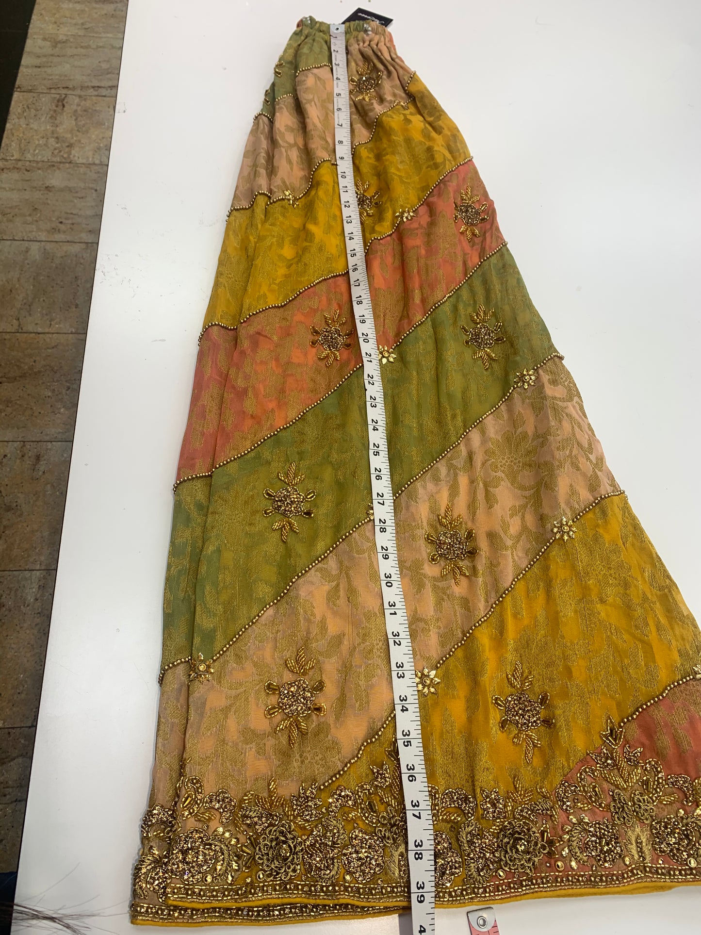 Amber Yellow Party Wear Suit Collection PWS-018