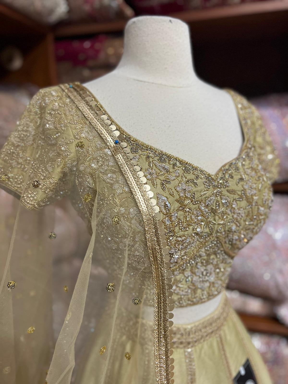 Sandcastle Gold Bridesmaids Lehenga BML-037