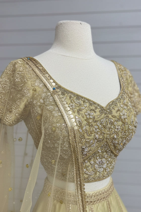 Sandcastle Gold Bridesmaids Lehenga BML-037