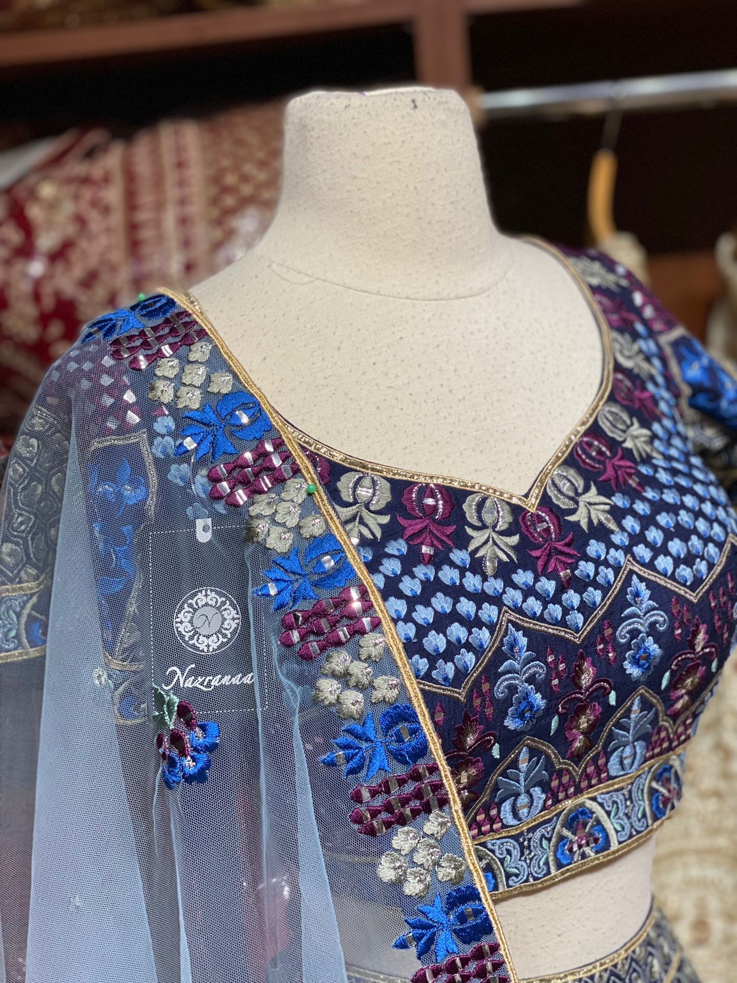 Space Blue Unmissable Rangaadi Party Wear Collection PWC-047