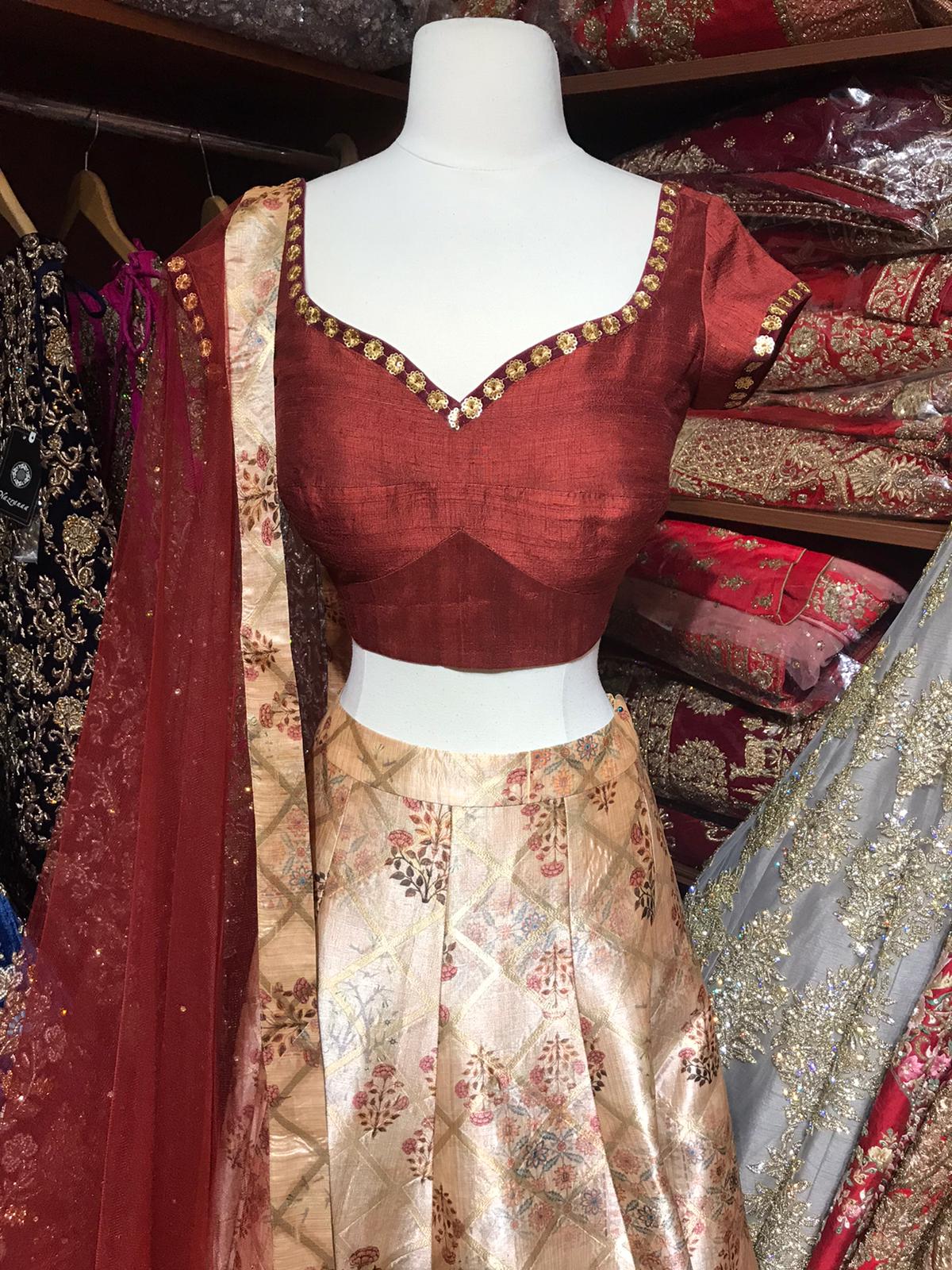 The Retro Bling Lehenga-PW24