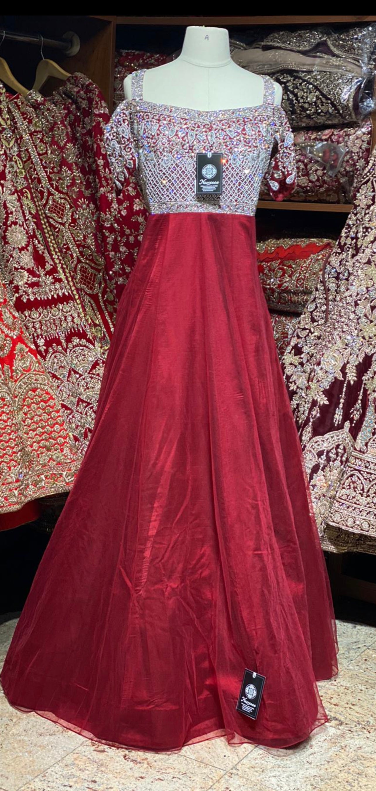 Ruby Red Special Edition Gown PWG-022 Nazranaa Ruby Red Special Edition Gown PWG-022 Nazranaa