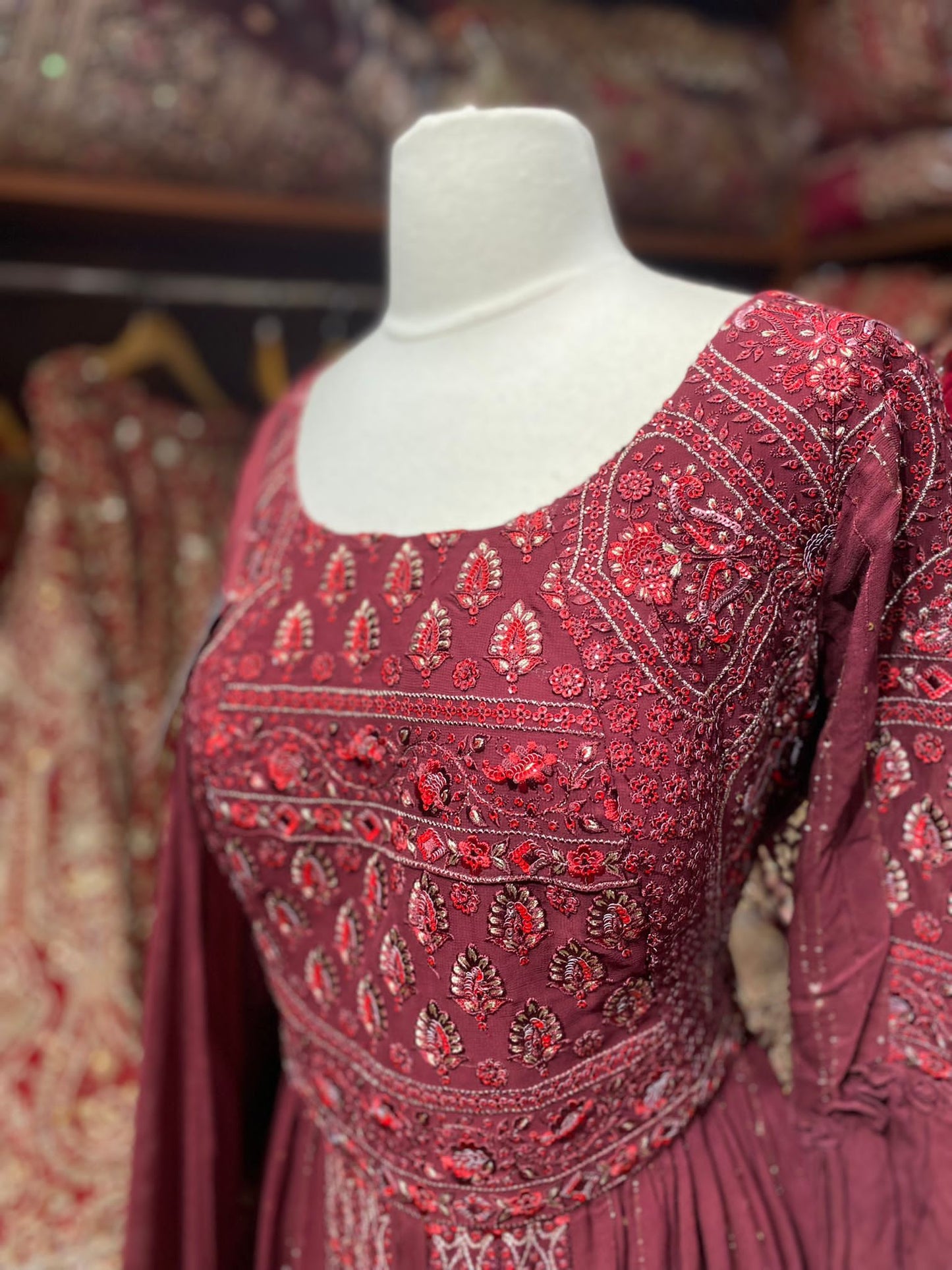 Auburn Red Party Wear Suit Collection PWS-133