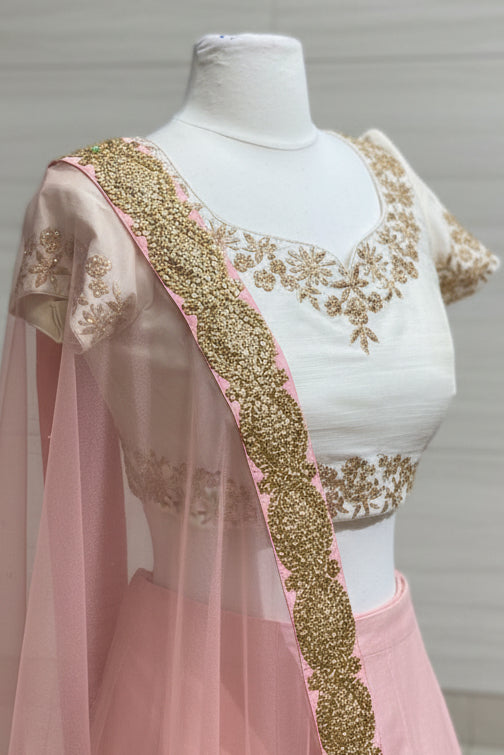 Dusky Peach Bridesmaids Lehenga BML-011
