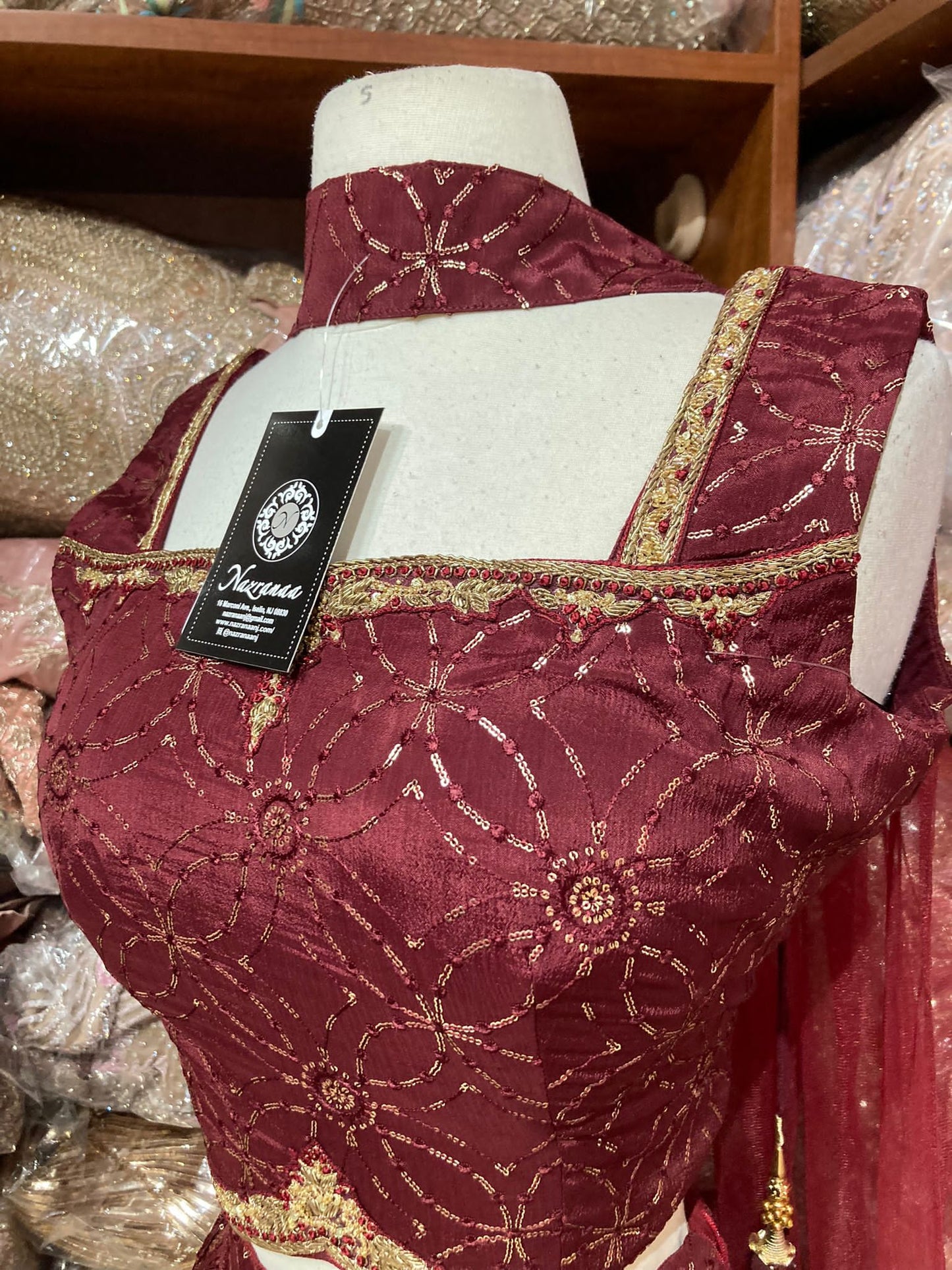 Rosewood Red New Era Party Wear Collection PWL-665