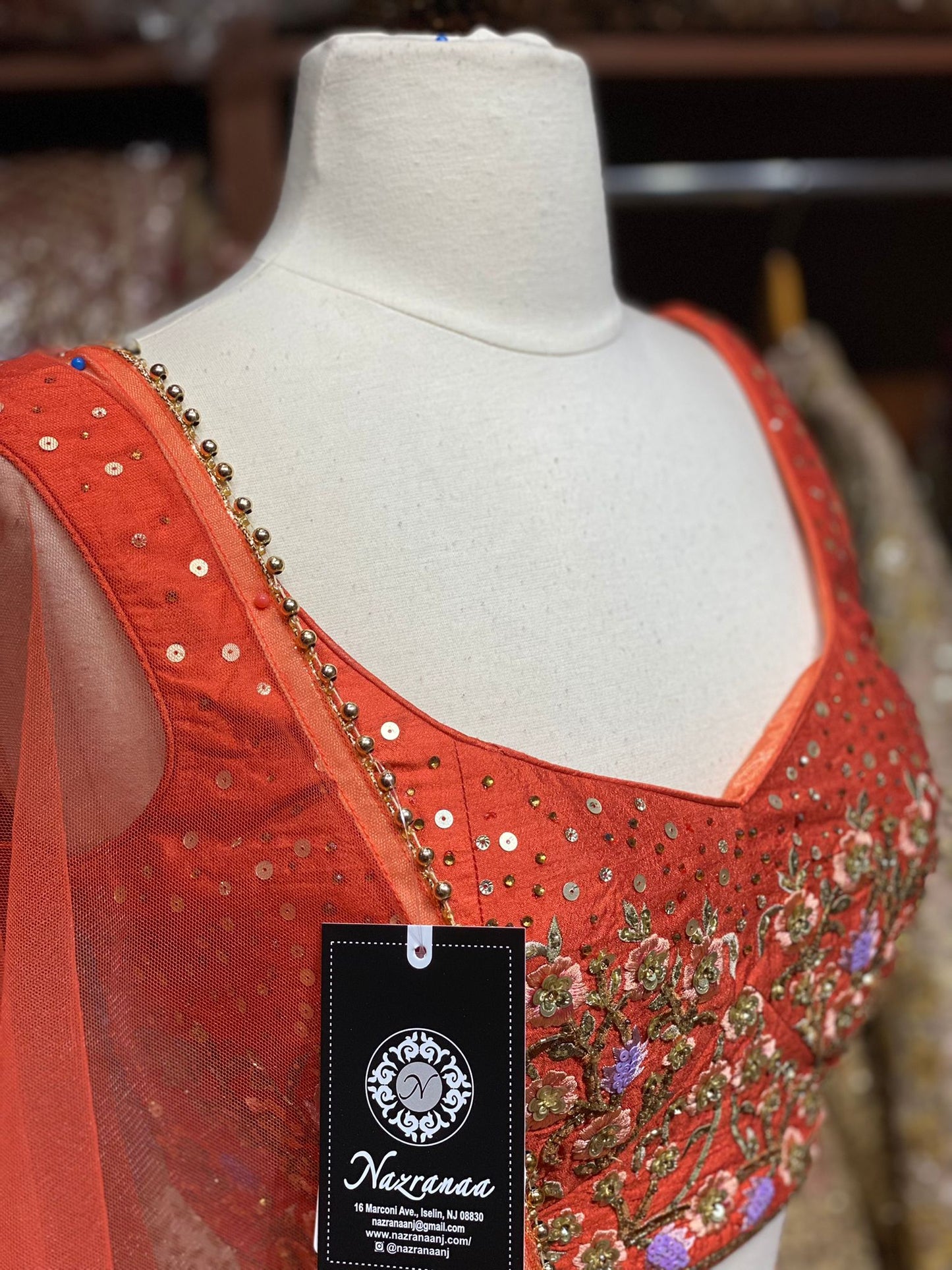 Tangelo Orange New Era Party Wear Collection PWL-291