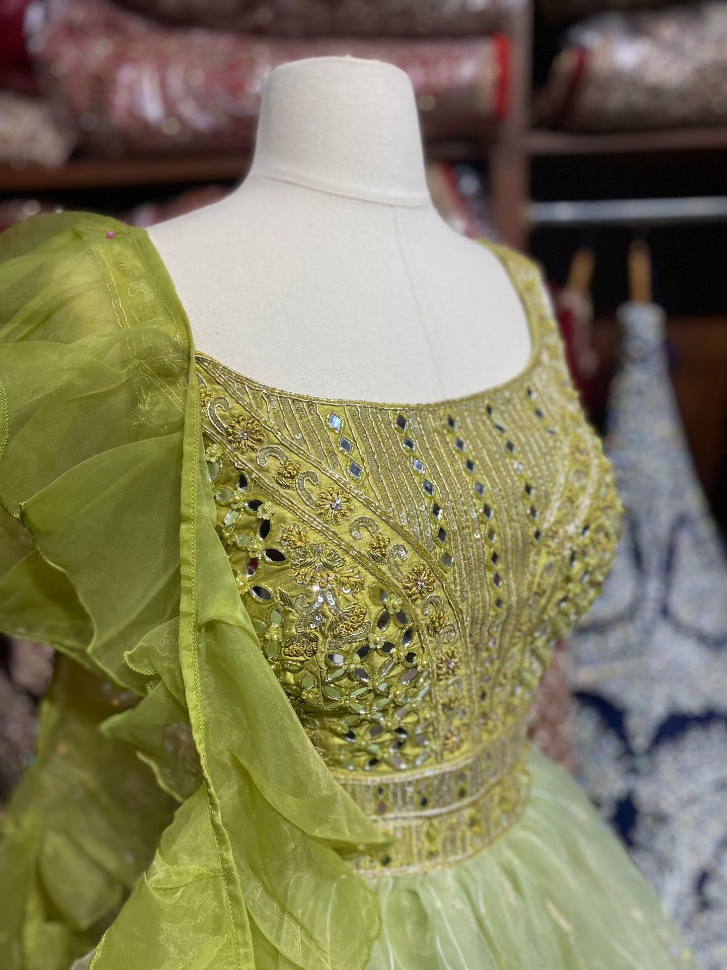 Pastel Green New Era Party Wear Collection PWL-485