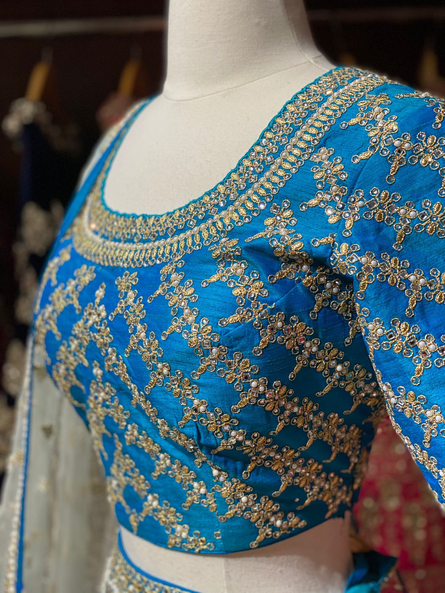 Azure Blue New Era Party Wear Collection PWL-253