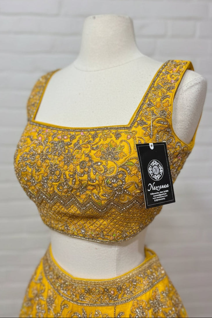 Saffron Yellow Bridesmaids Lehenga BML-039