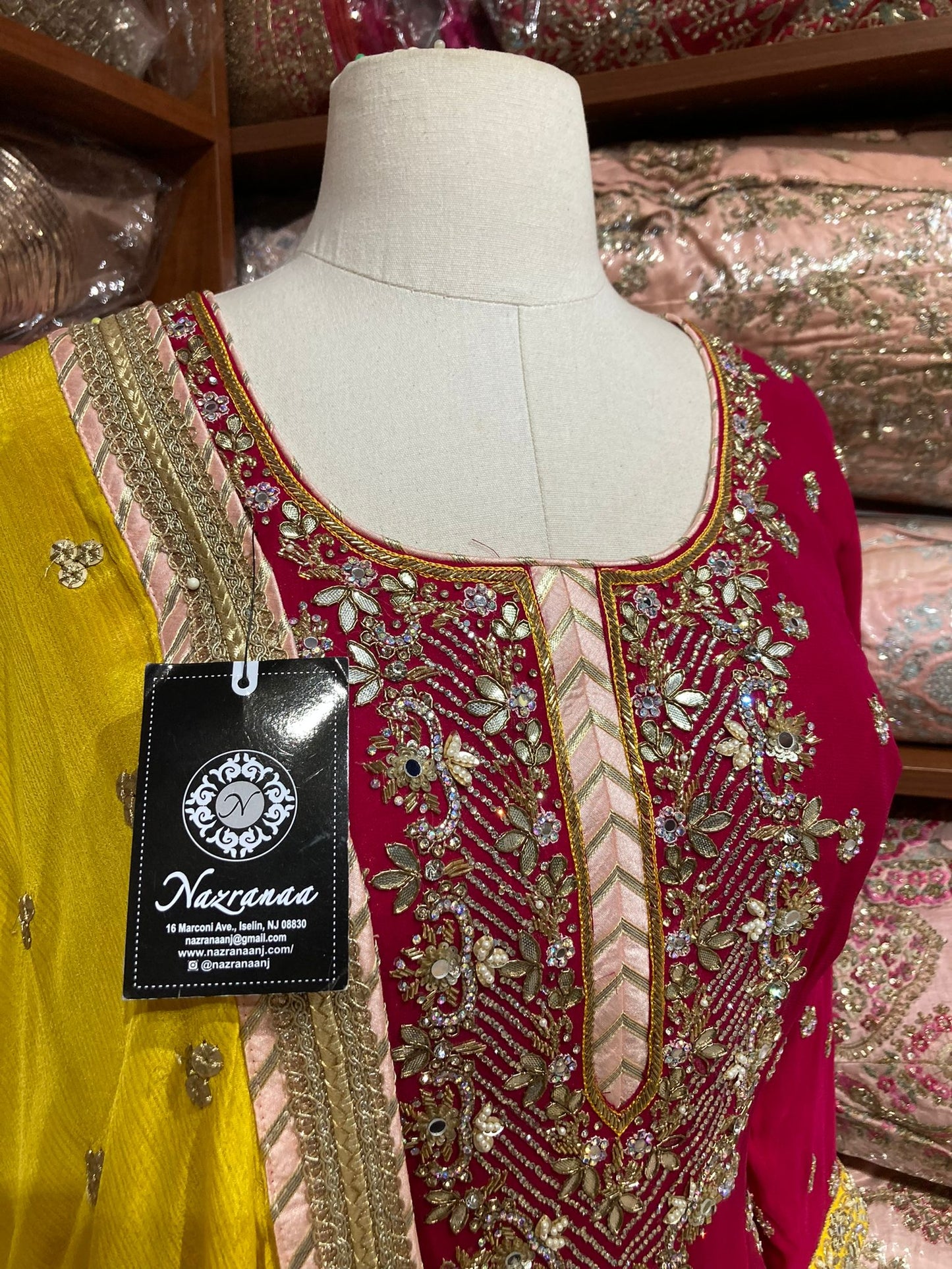 Ruby Red Party Wear Suit Collection PWS-211