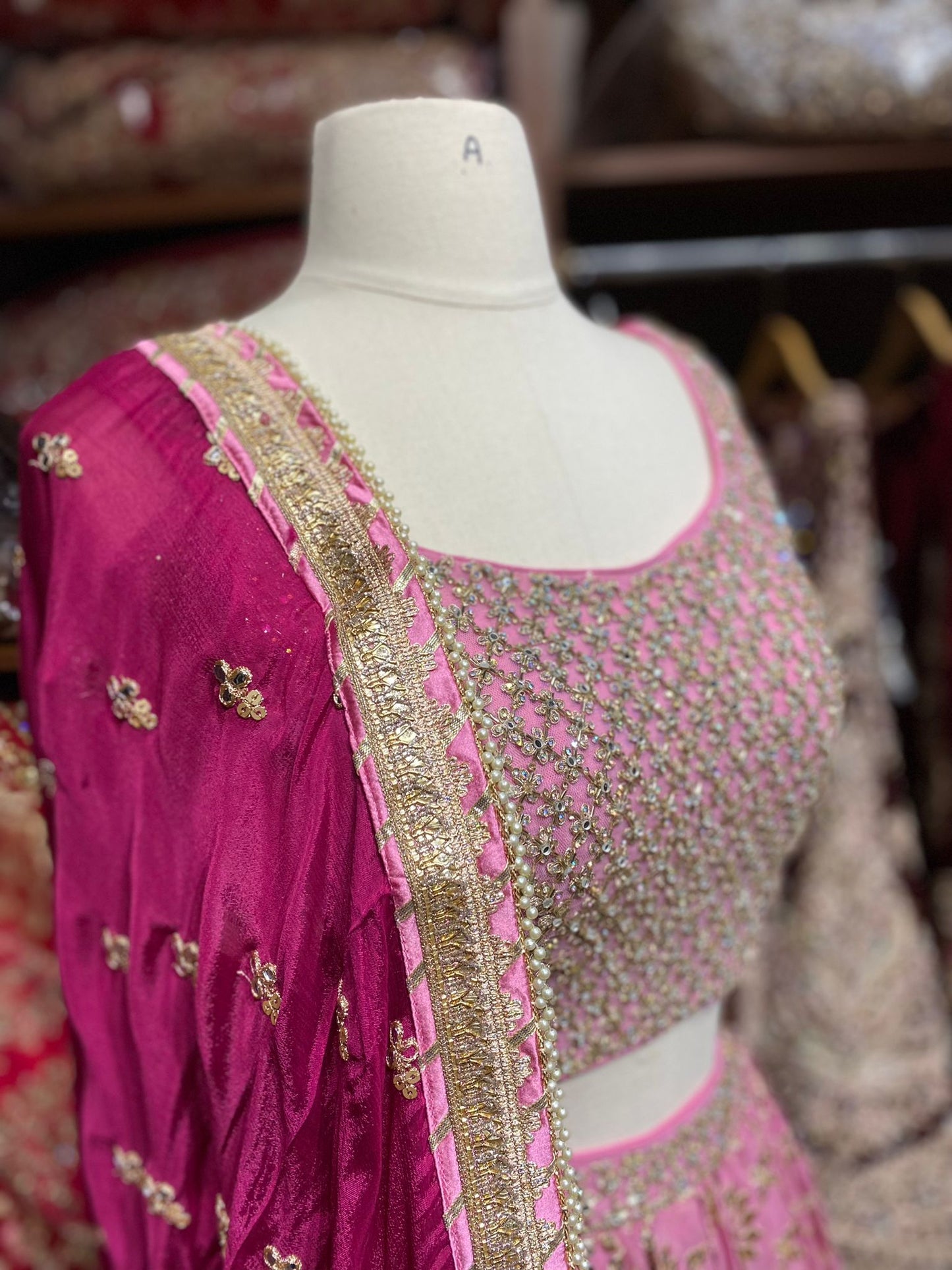 Ombre Pink New Era Party Wear Collection PWL-425