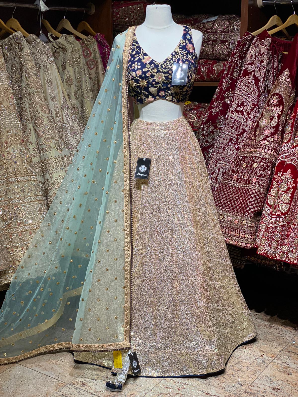 Peach Size 38 Party Wear Lehenga