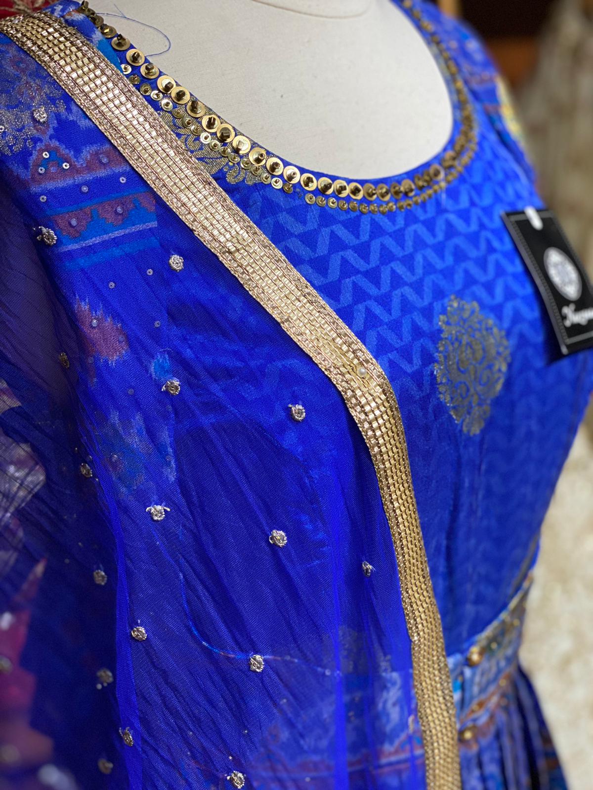 Royal Blue New Era Party Wear Collection PWL-289