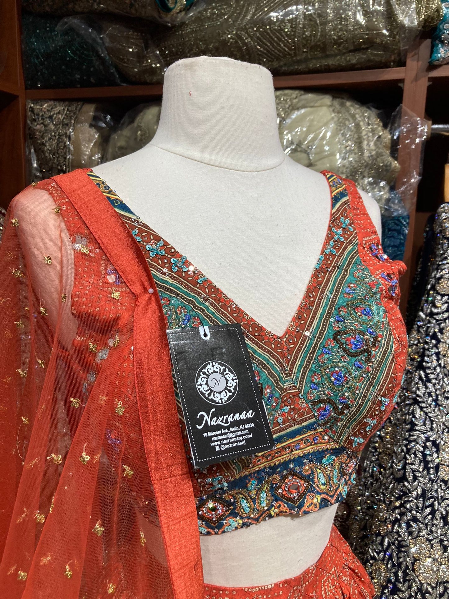 Tawny Orange New Era Party Wear Collection PWL-567