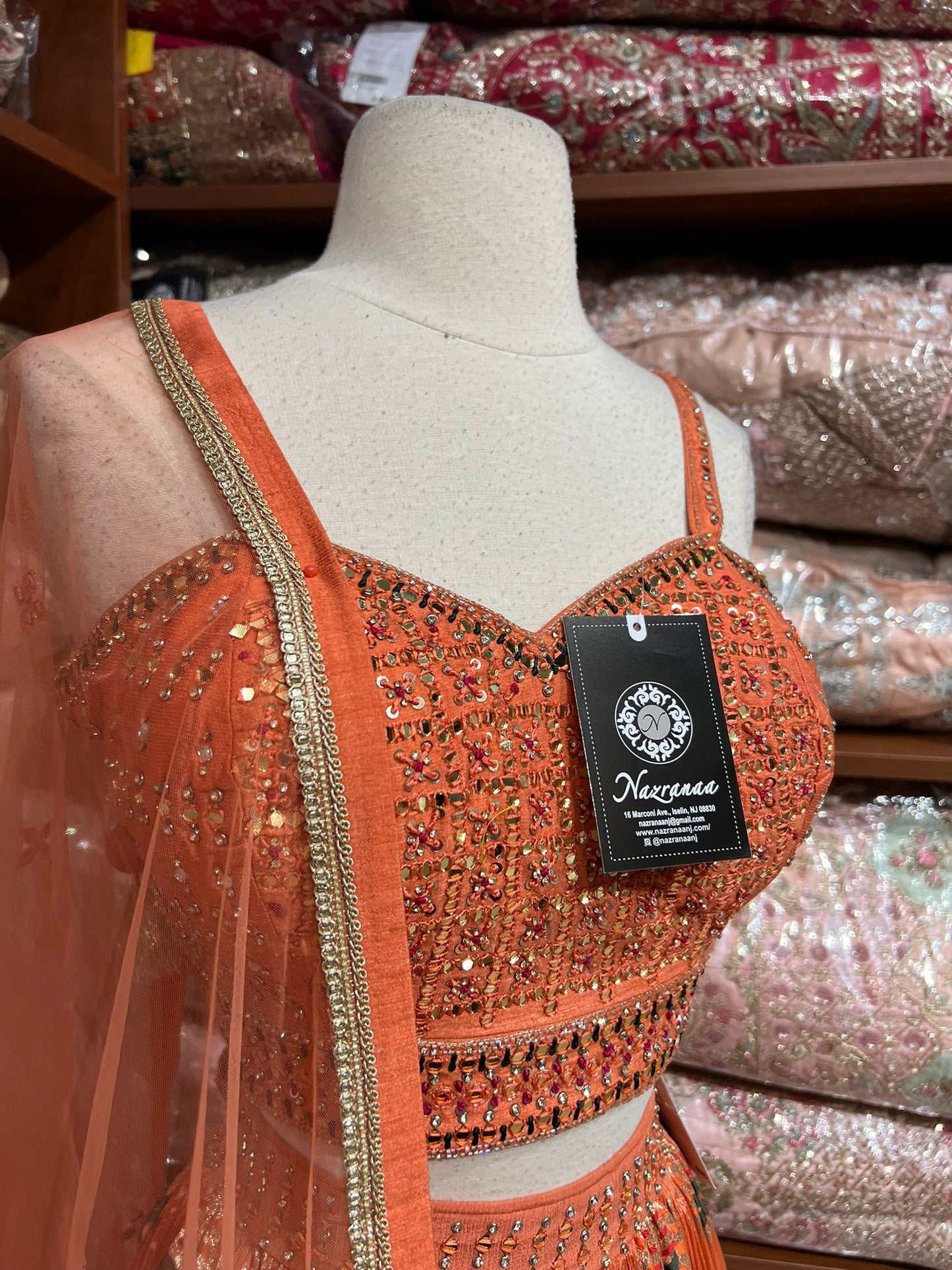 Rust Orange New Era Party Wear Collection PWL-605