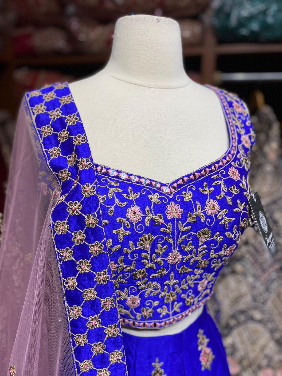 Royal Blue New Era Party Wear Collection PWL-503