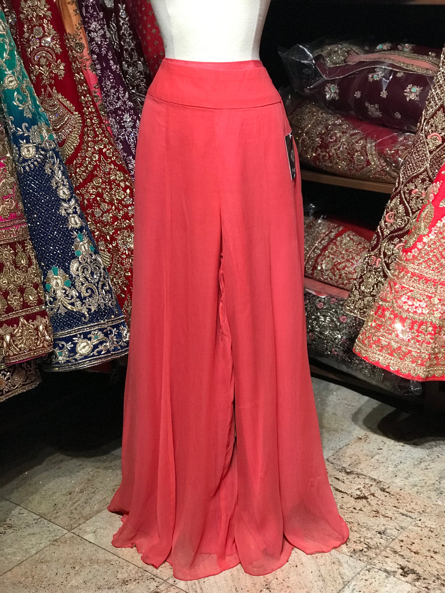 Orange Coral Size 38 Palazzo Suit