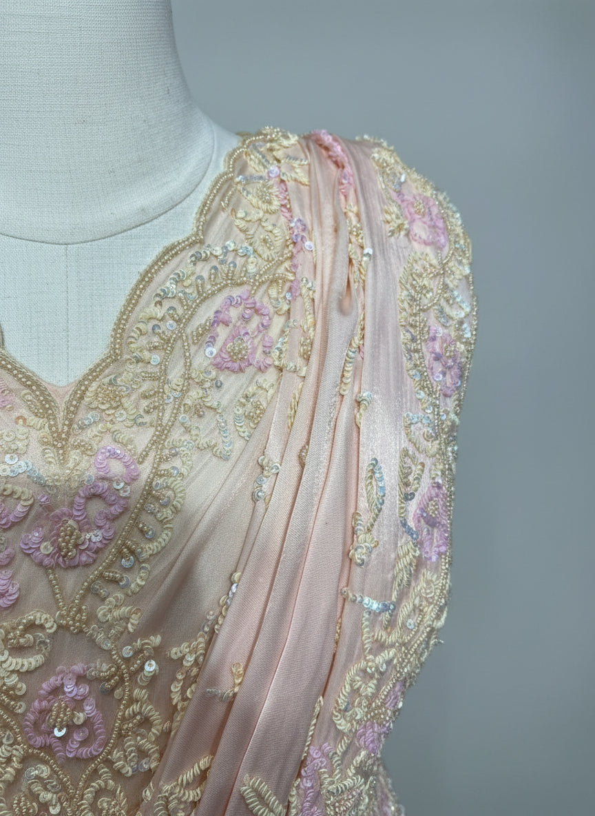 Pastel Pink Saree PWS-155