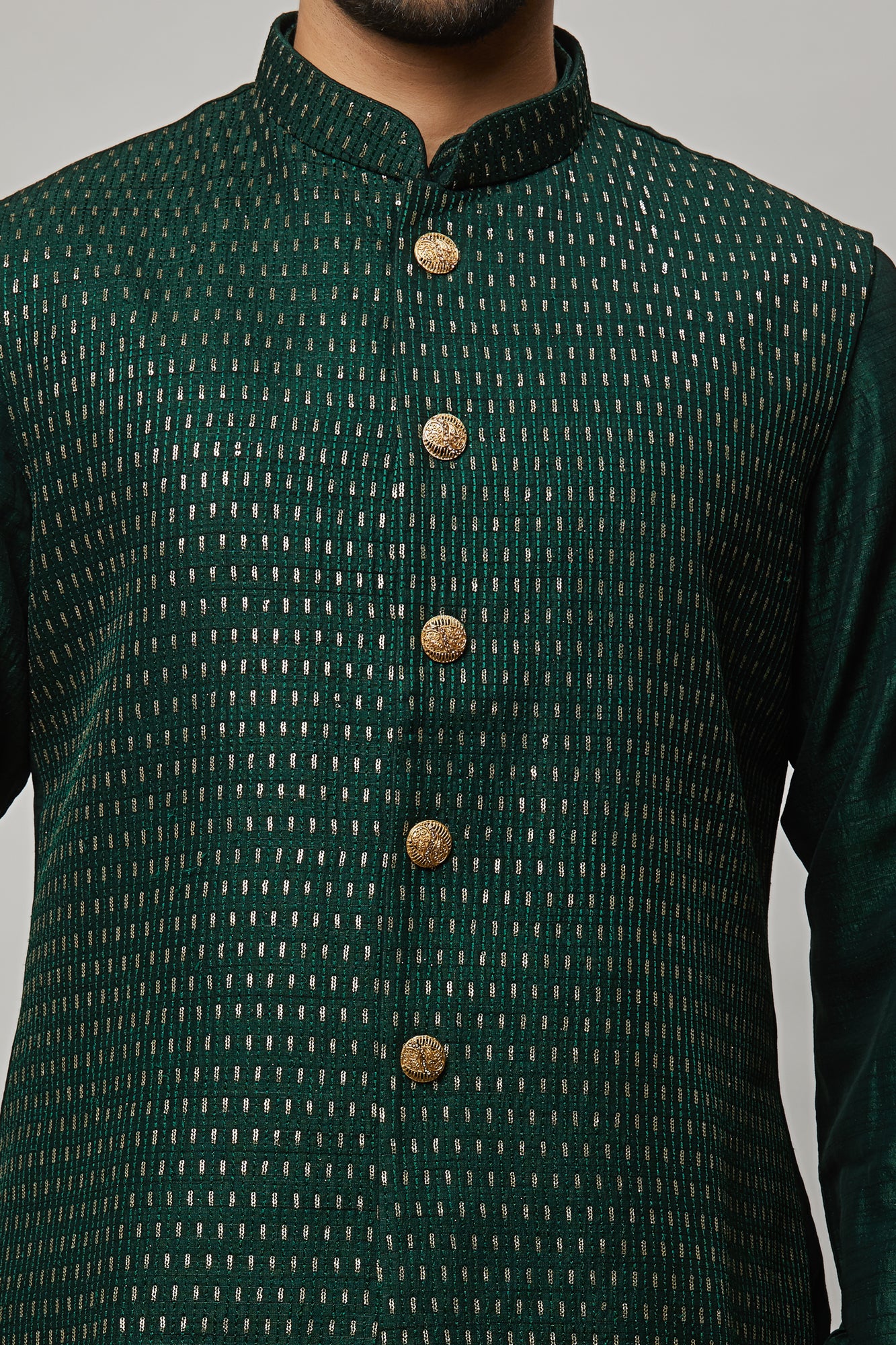 Mens Kurta Vest Set KVD1