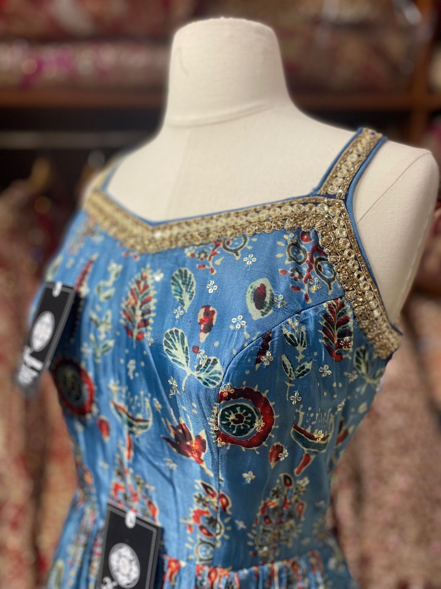 Space Blue Anarkali PWA-117
