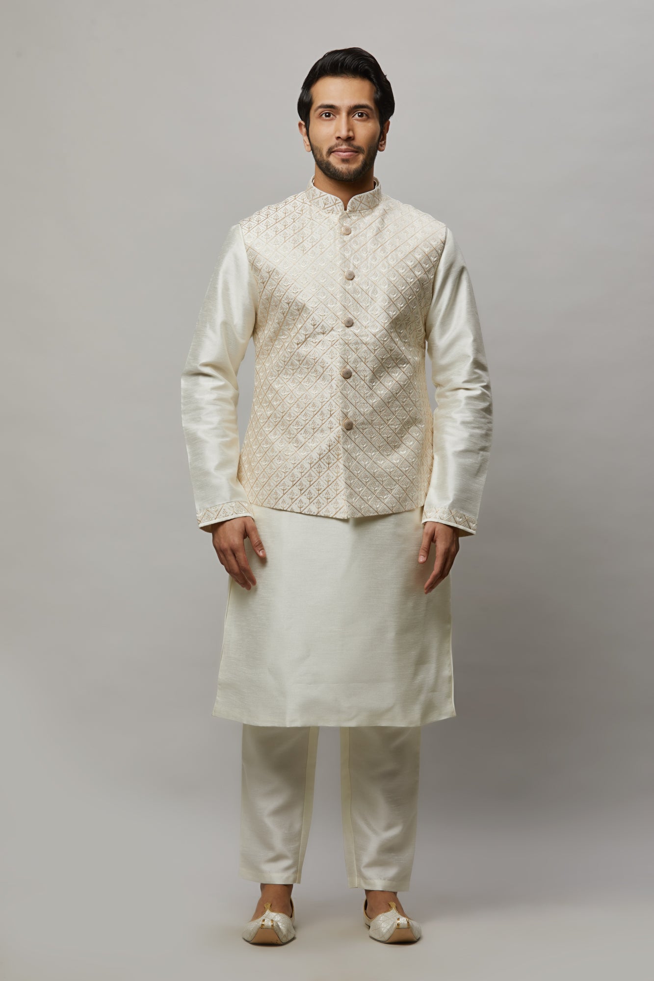 Mens Kurta Vest Set KVD2