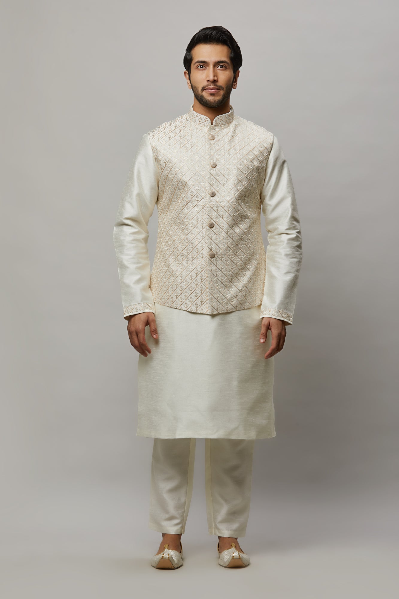 Mens Kurta Vest Set KVD2