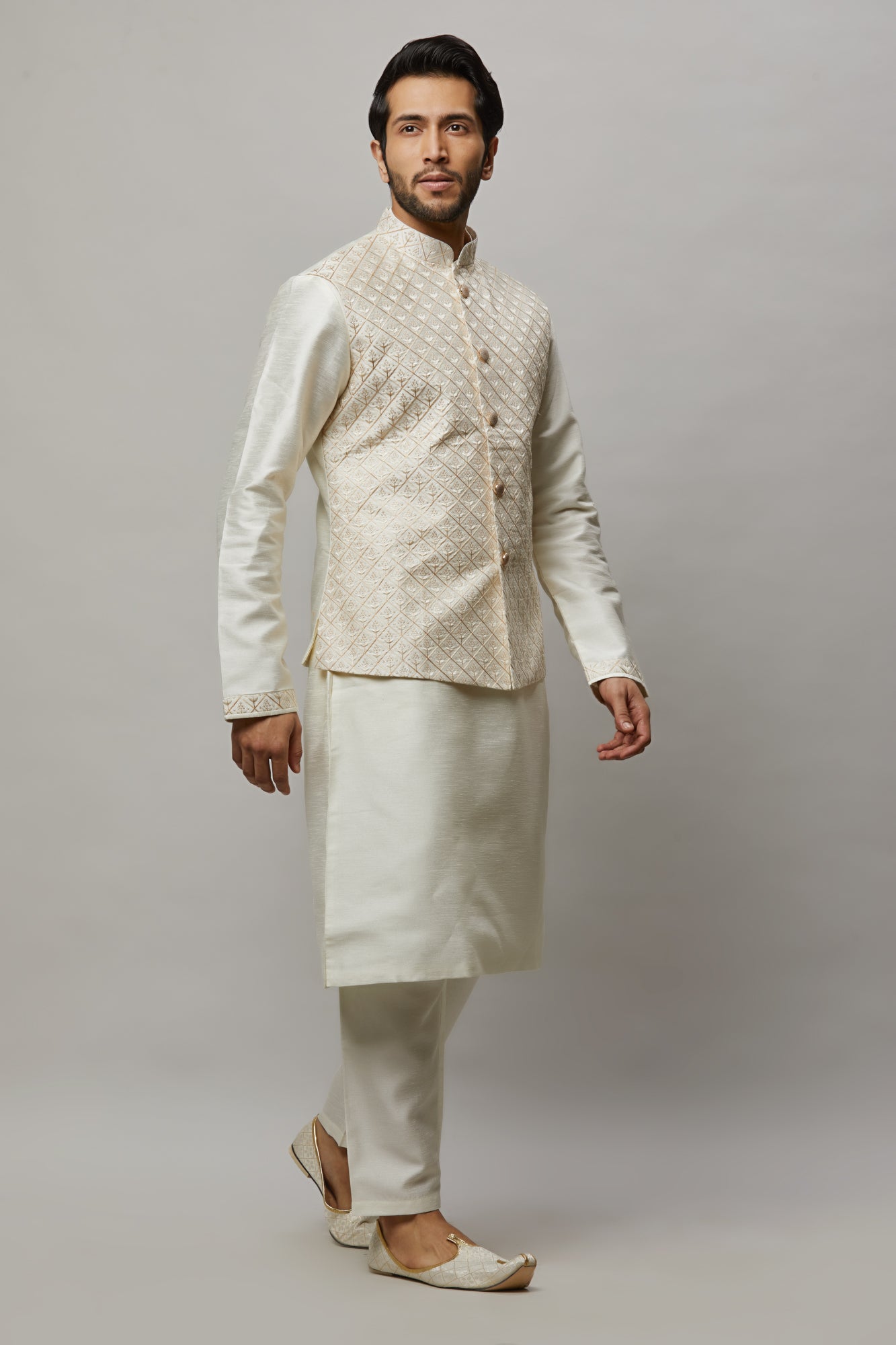 Mens Kurta Vest Set KVD2