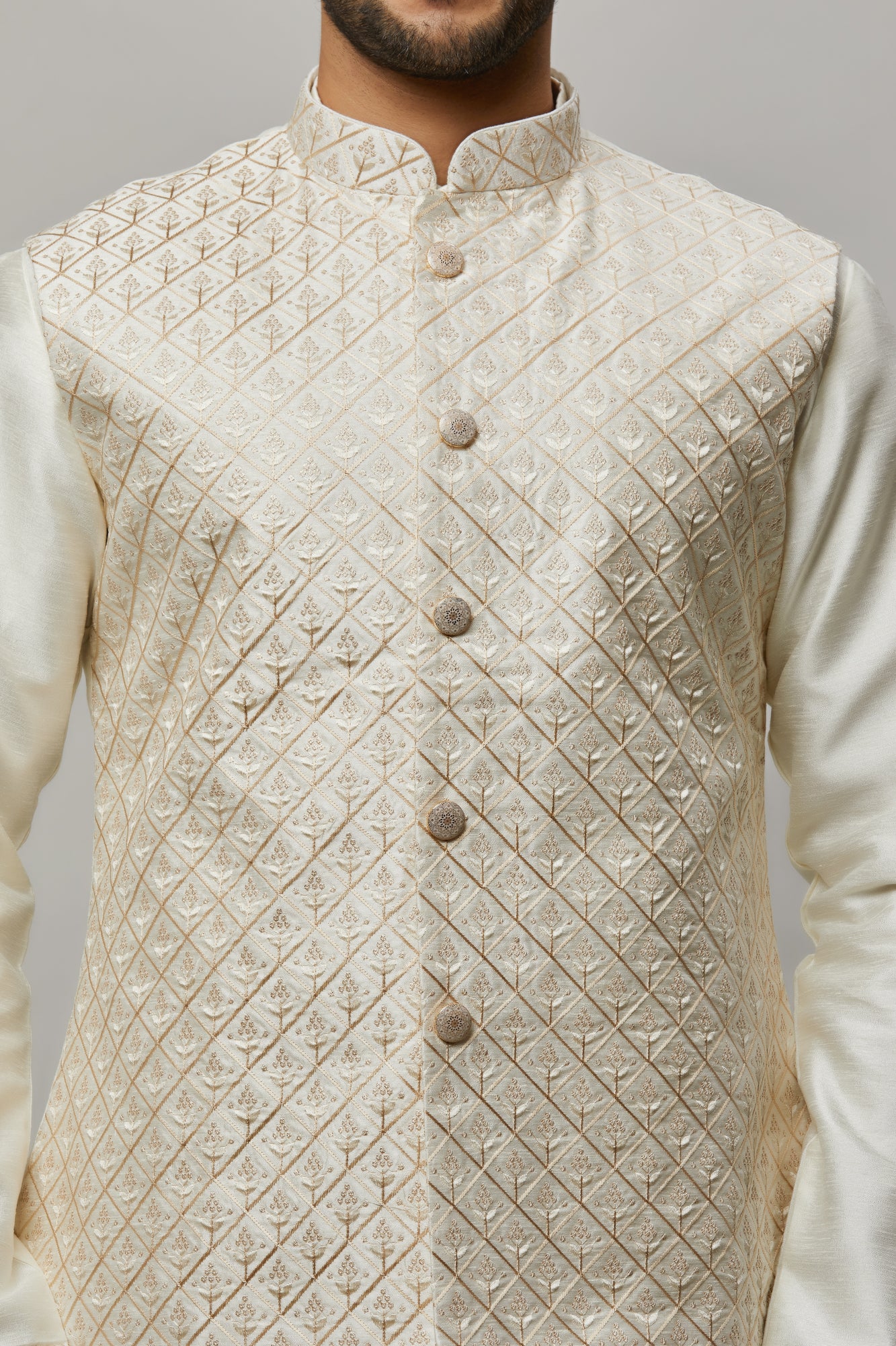 Mens Kurta Vest Set KVD2