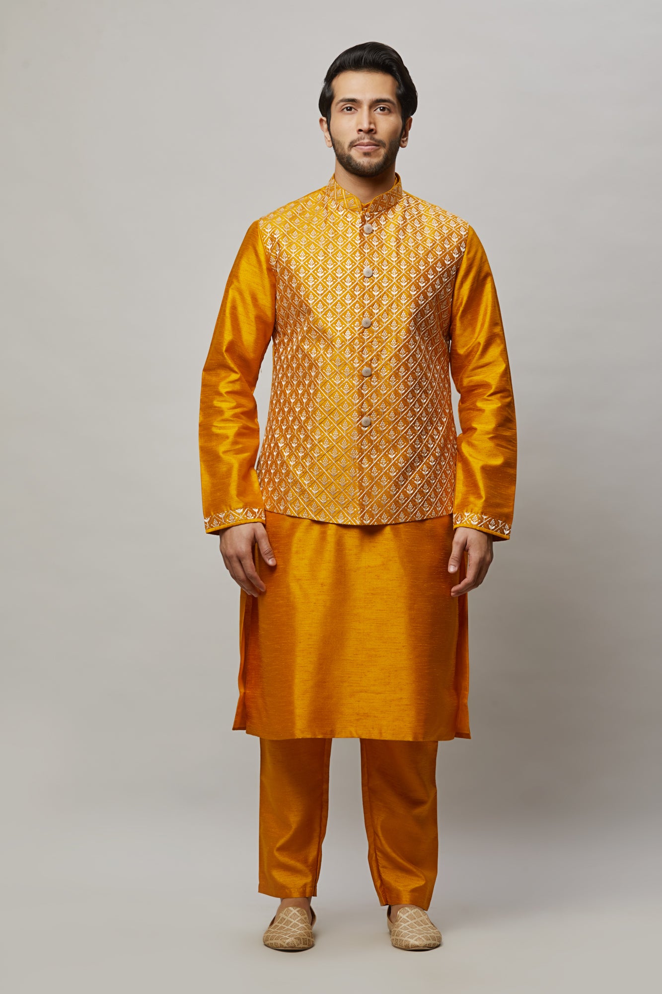 Mens Kurta Vest Set KVD2