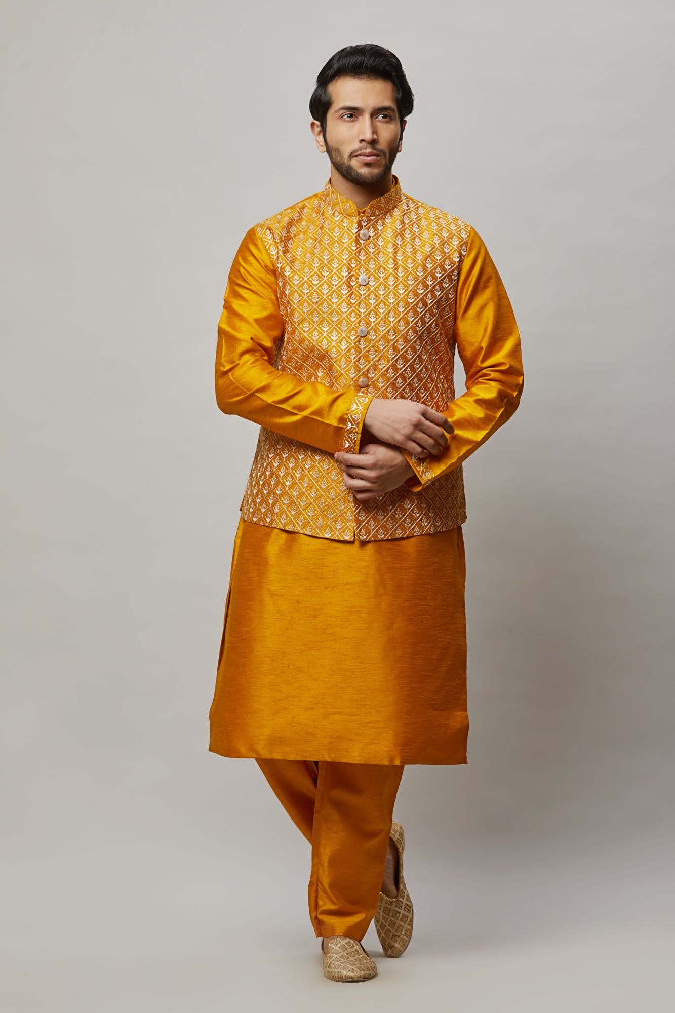Mens Kurta Vest Set KVD2