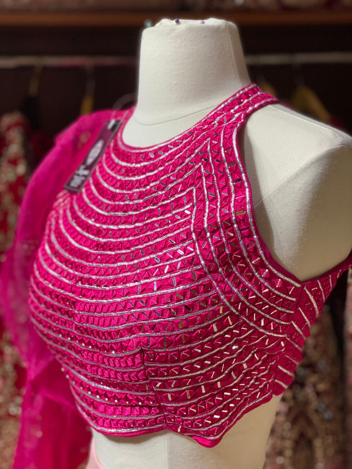 Shibori Deep Pink New Era Party Wear Collection PWL-302