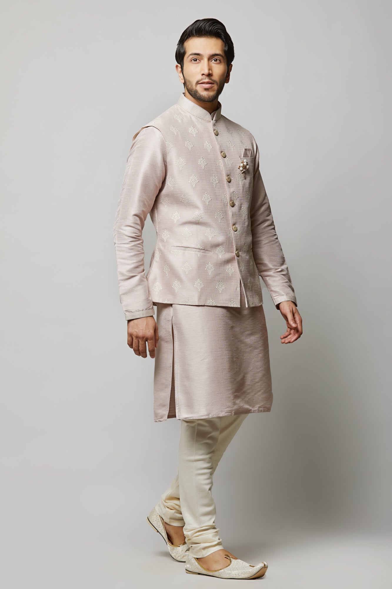 Mens Kurta Vest Set KVD9