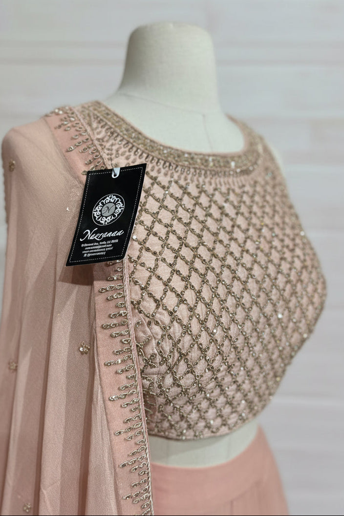 Bubblegum Pink Bridesmaids Lehenga BML-032