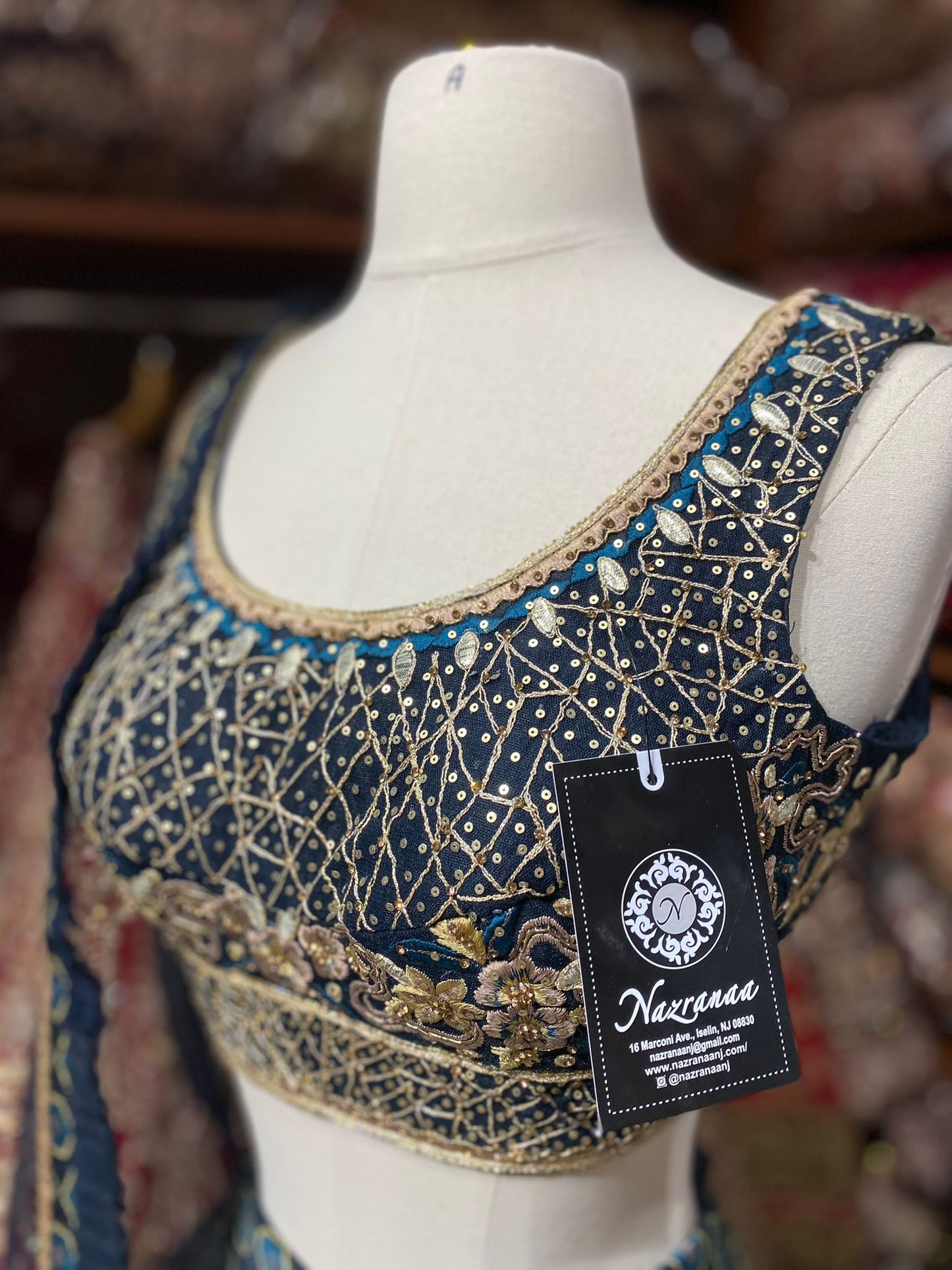 Midnight Blue New Era Party Wear Collection PWL-493