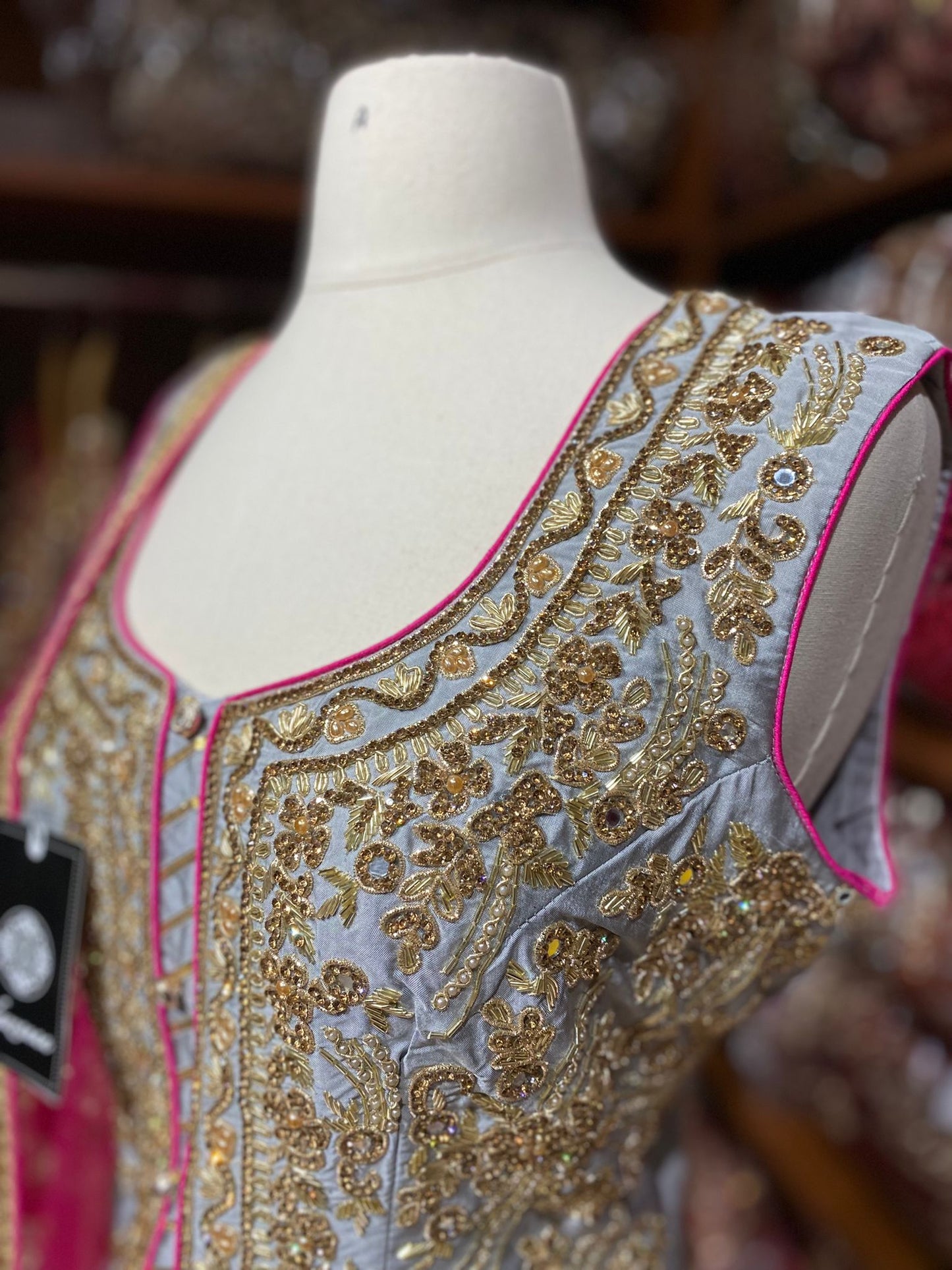 Silver Grey Party Wear Suit Collection PWS-119