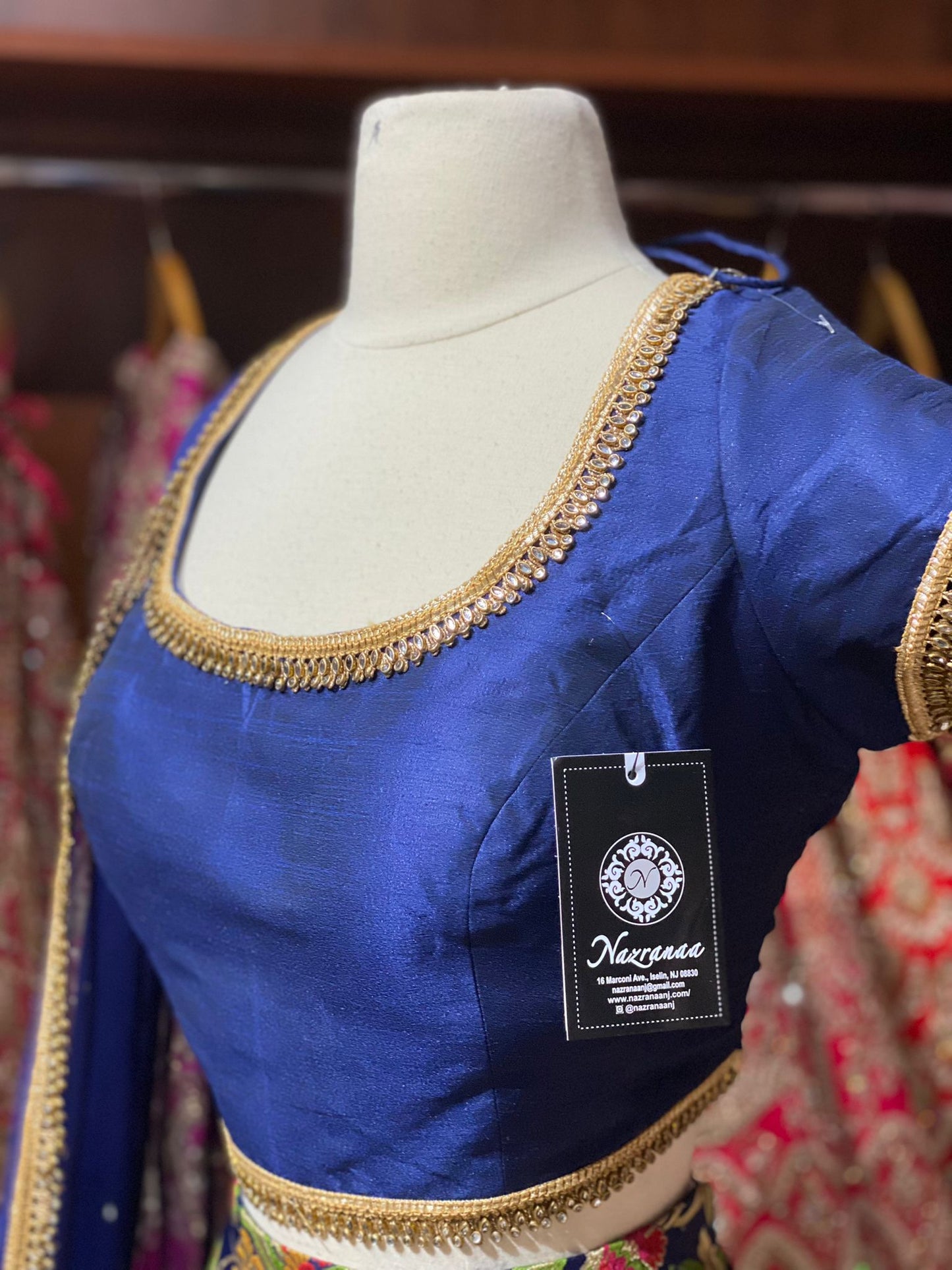 Navy Blue New Era Party Wear Collection PWL-394