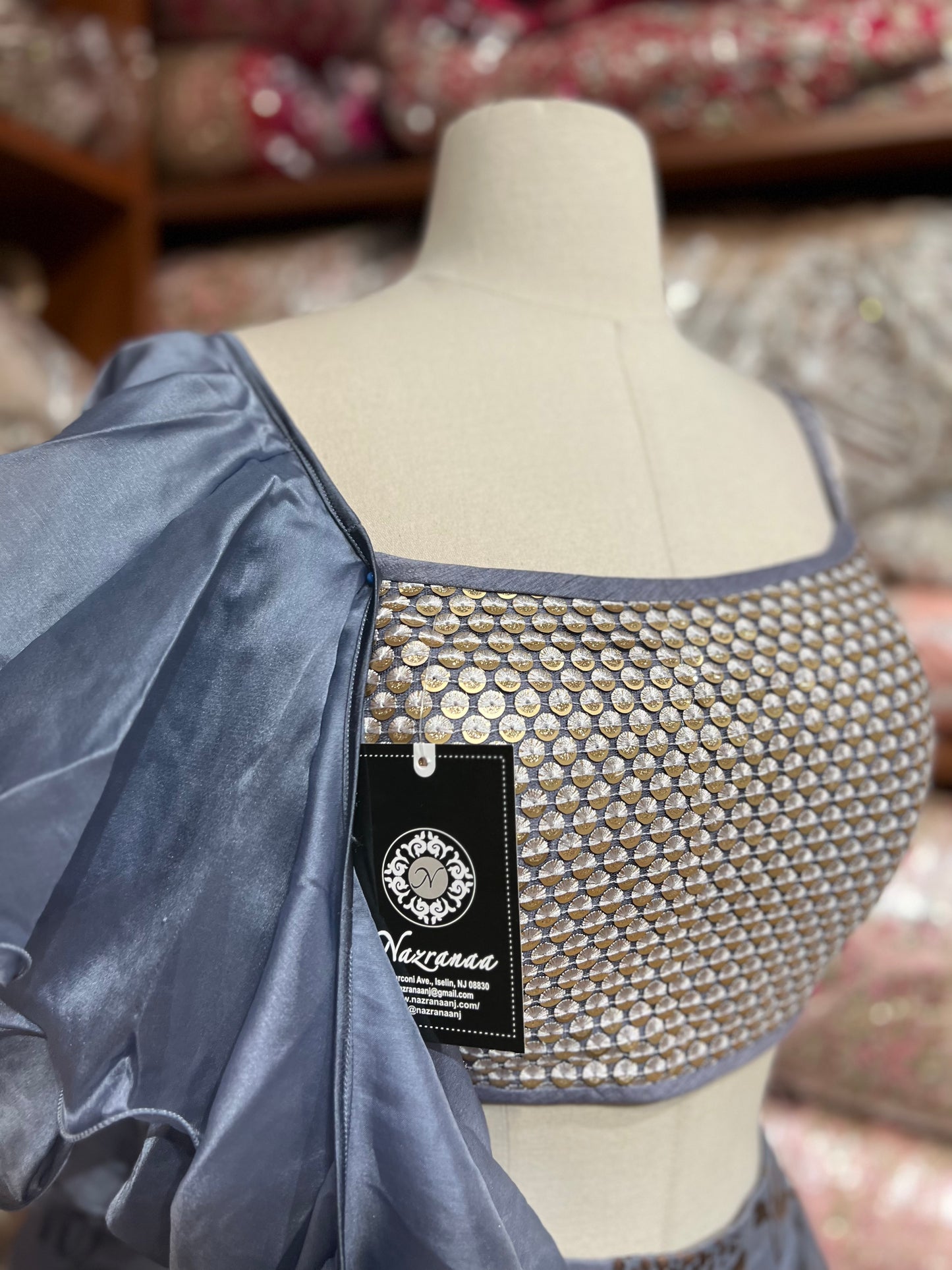 Silver Grey New Era Party Wear Collection PWL-654