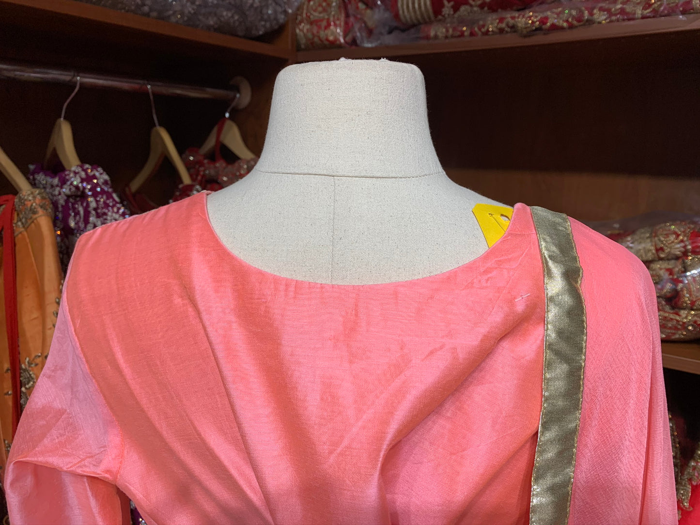 Pink Size 42 Cotton Silk Suit